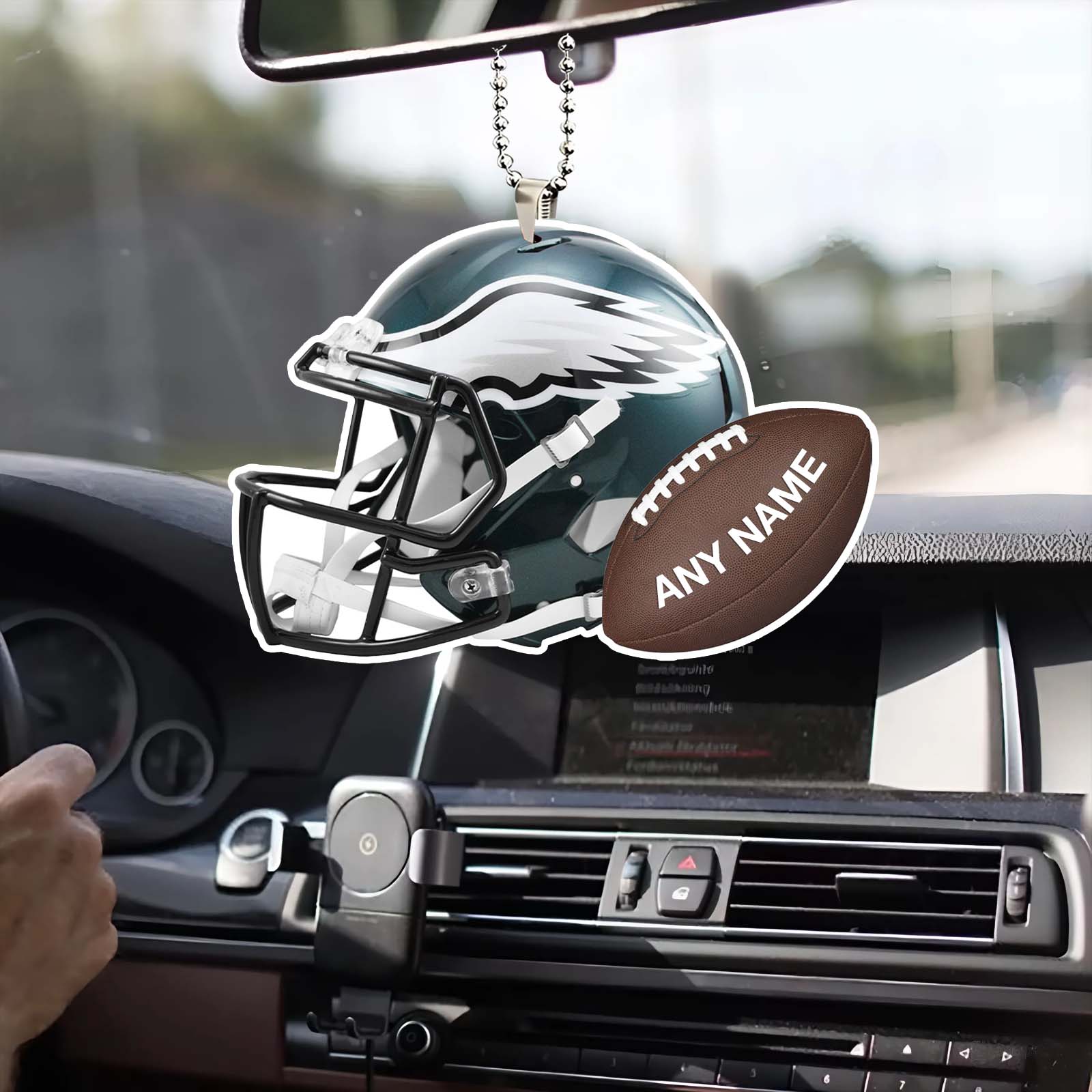 Philadelphia Eagles Helmet Ornament Hook Decoration PT58615