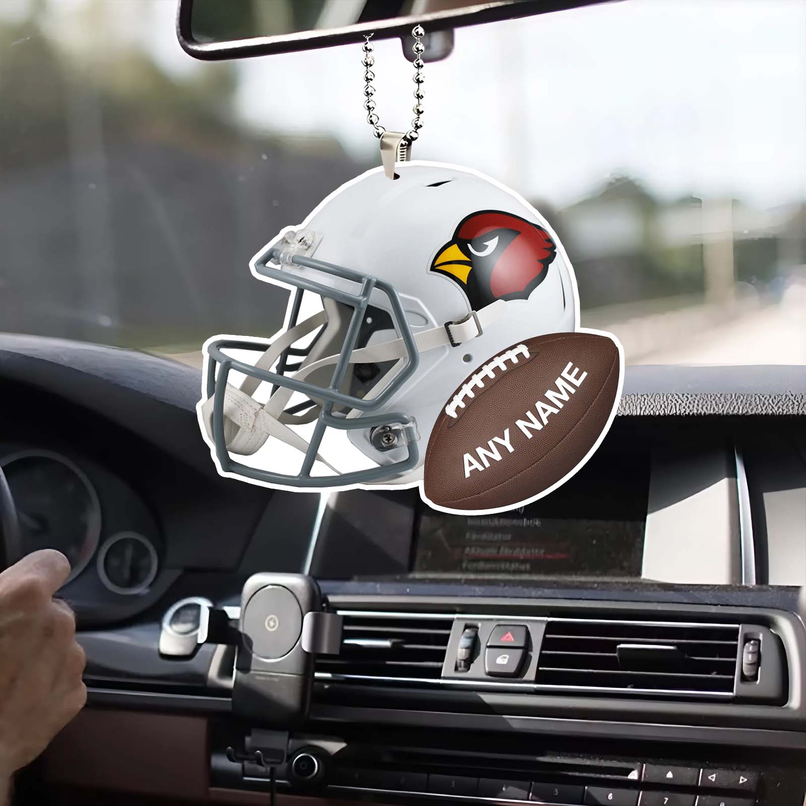 Arizona Cardinals Helmet Ornament Hook Decoration PT58590