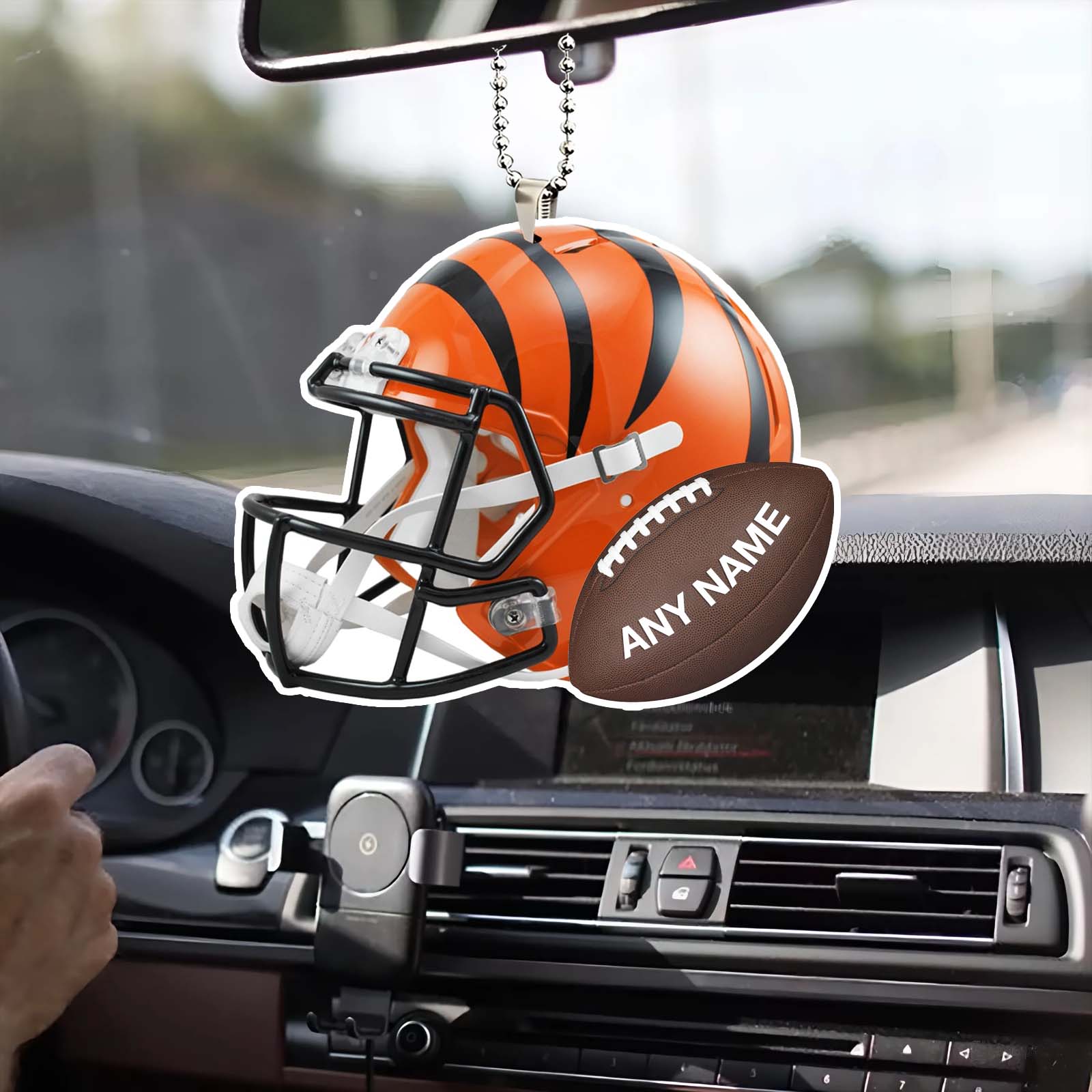 Cincinnati Bengals Helmet Ornament Hook Decoration PT58596