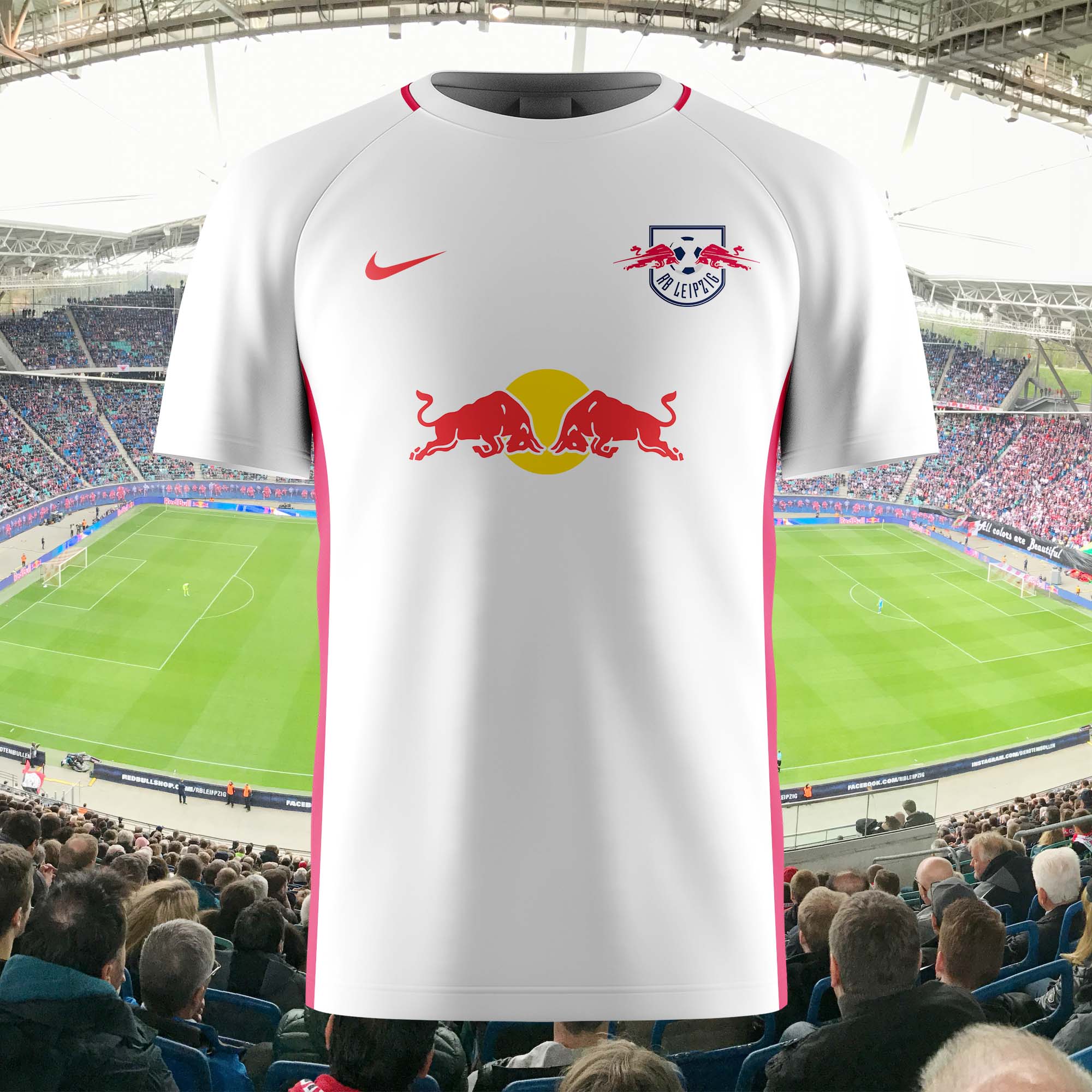 RB Leipzig 2016-17 Home Kit Retro Shirt PT58758