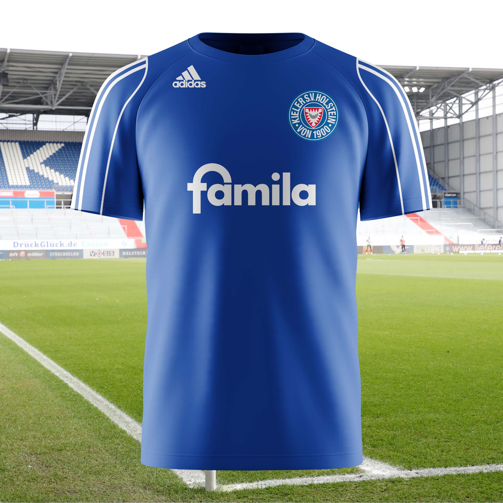 Holstein Kiel 2009-10 Home Kit Retro Shirt PT58813