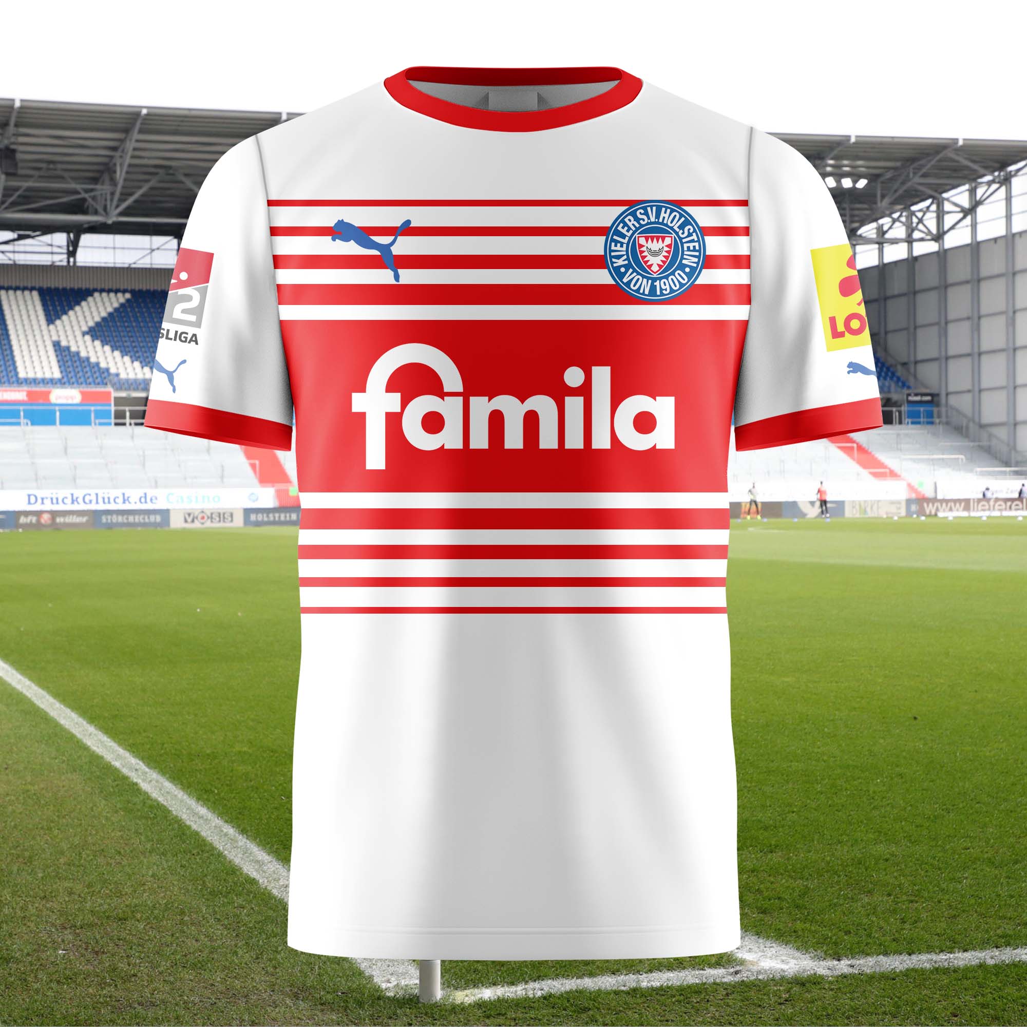 Holstein Kiel 2022-23 Away Kit Retro Shirt PT58818