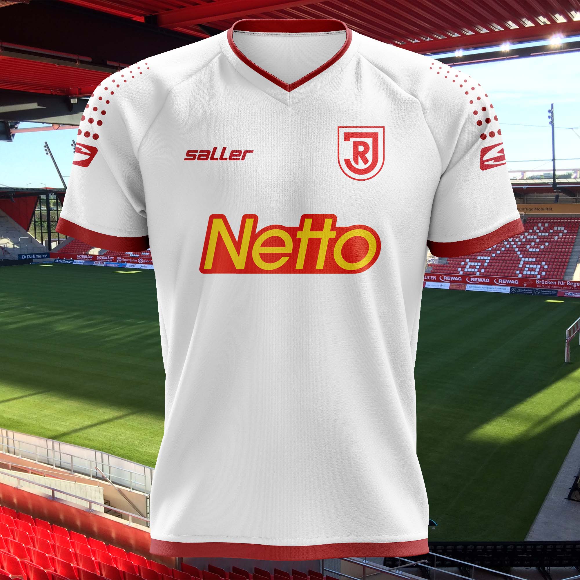 Jahn Regensburg 2014-15 Home Kit Retro Shirt PT58835