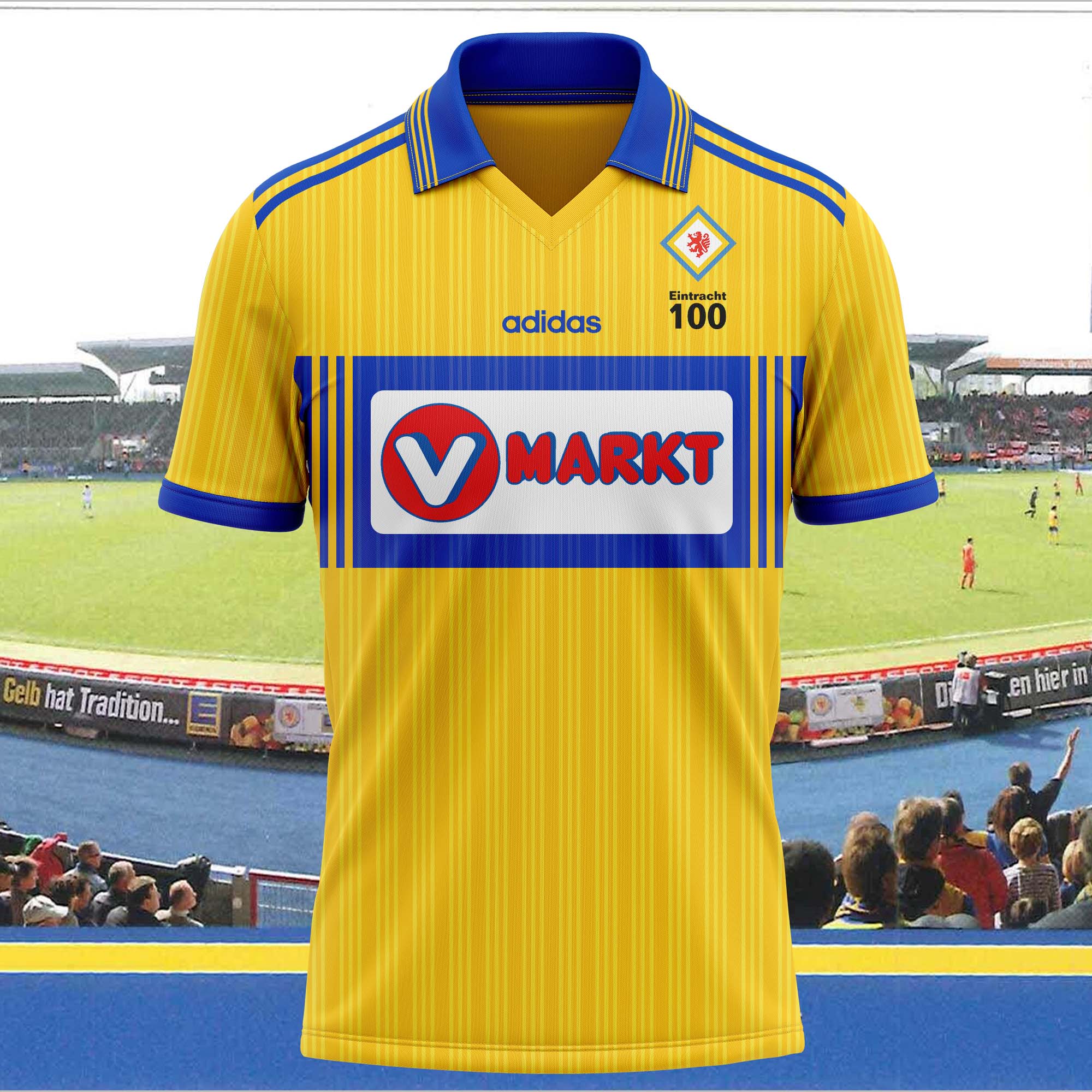 Eintracht Braunschweig 1996-97 Home Kit Retro Shirt PT58850