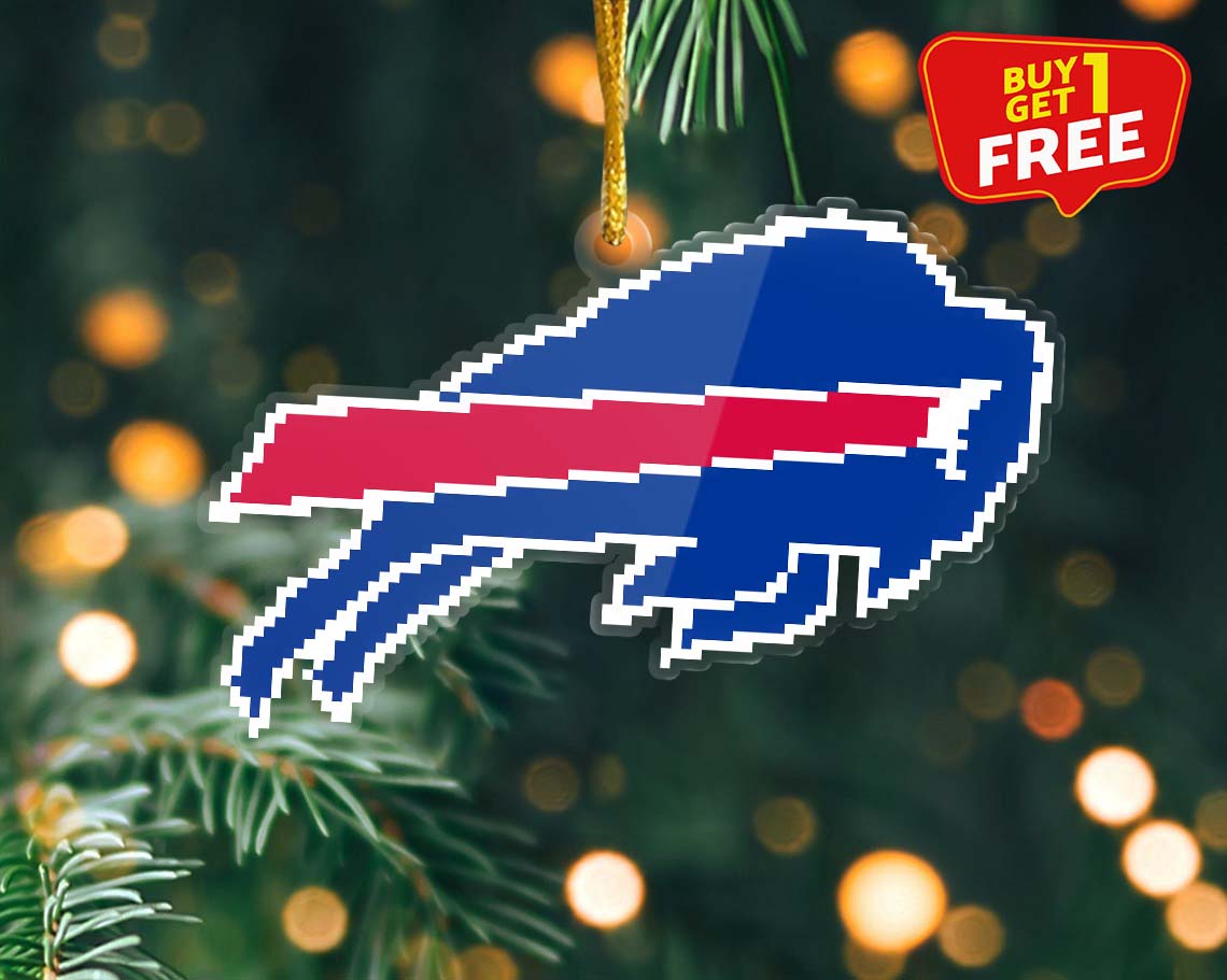 Buffalo Bills Ornament NFL Logo Pixel PT58888