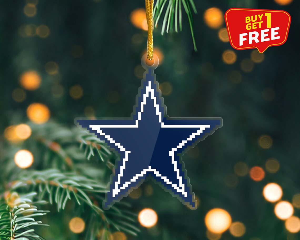 Dallas Cowboys  Ornament NFL Logo Pixel PT58893