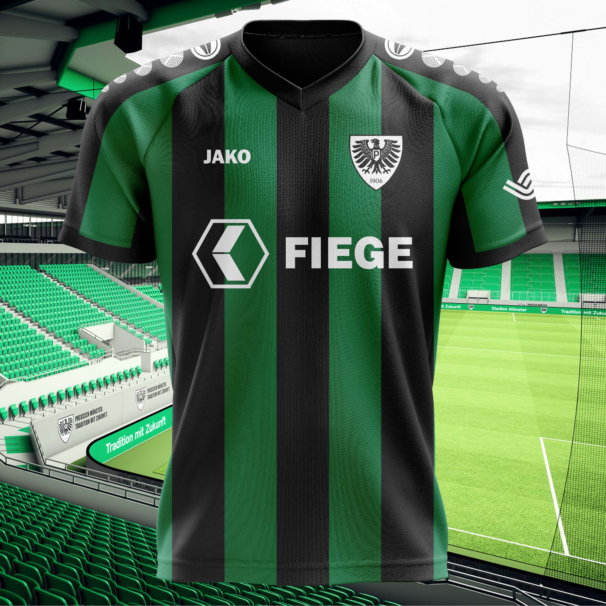 Preußen Münster 2023-24 Home Kit Retro Shirt PT58960