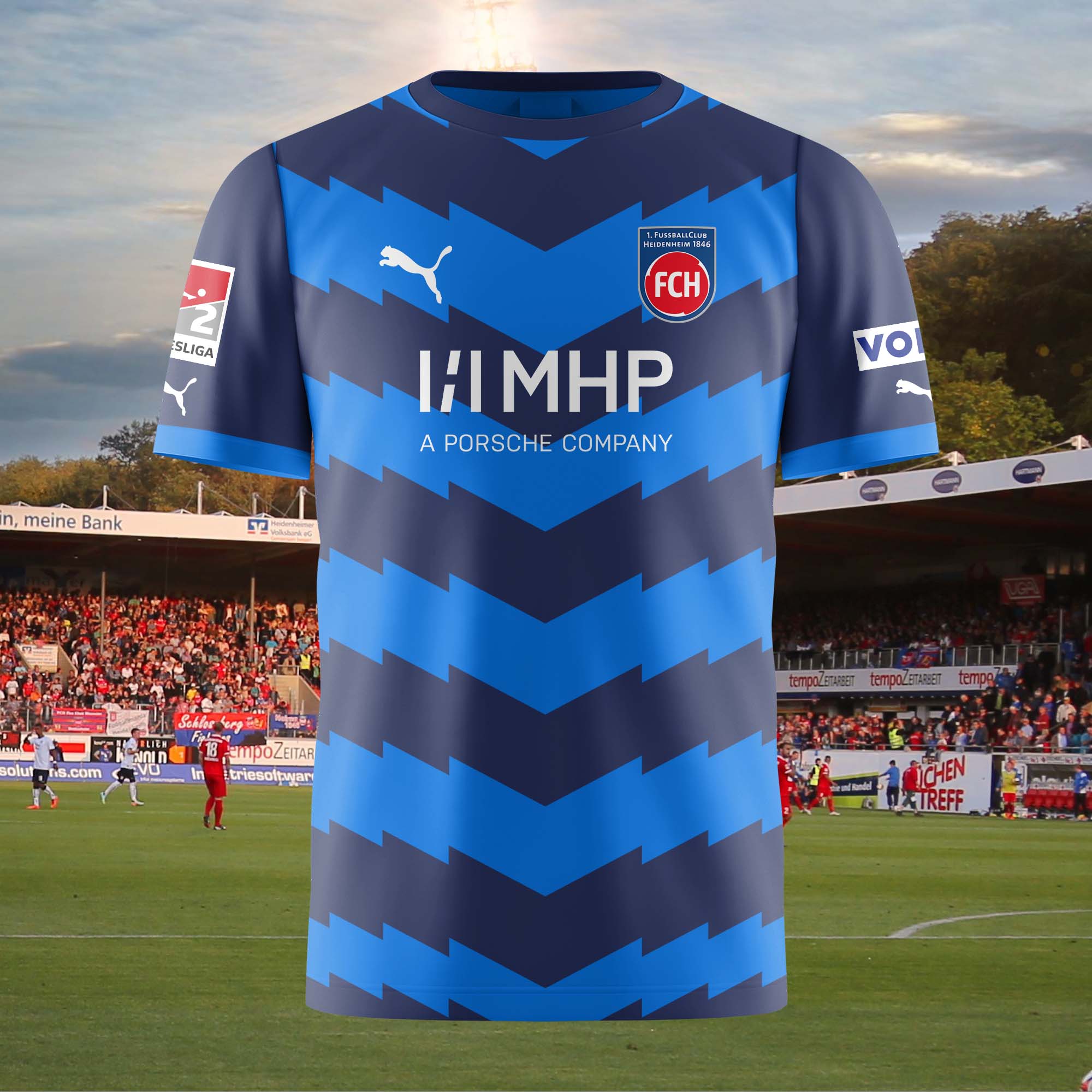 1. FC Heidenheim 2023-24 Away Kit Retro Shirt PT58966