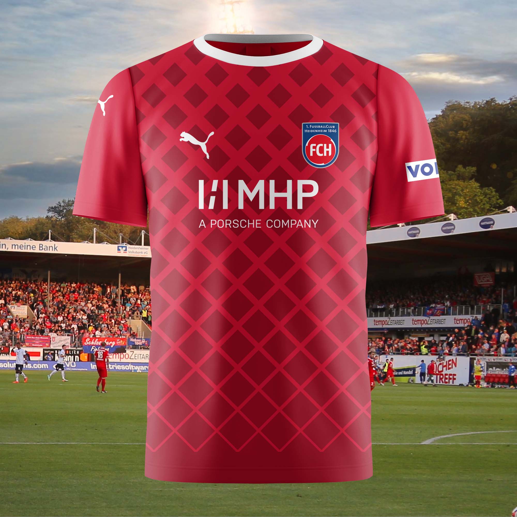 1. FC Heidenheim 2023-24 Home Kit Retro Shirt PT58967