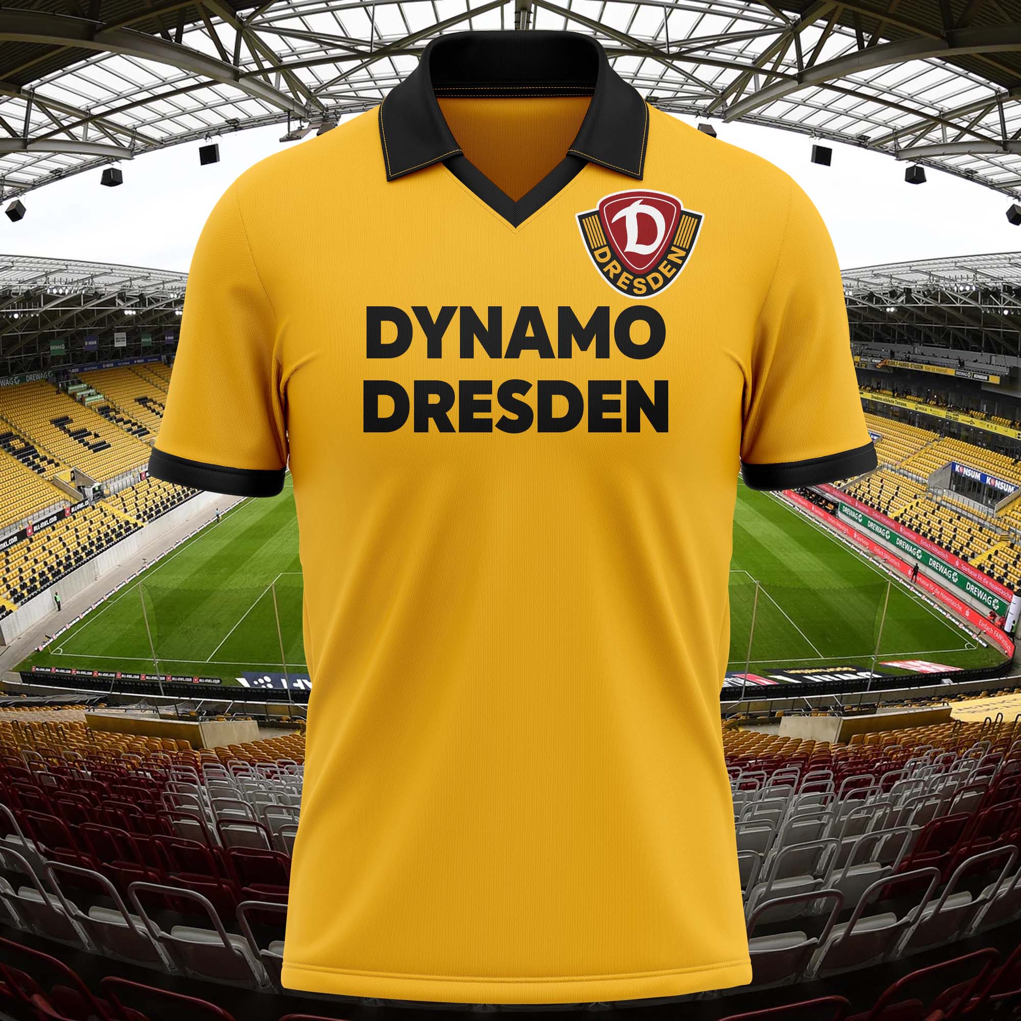 Dynamo Dresden 1984-85 Home Kit Retro Shirt PT59000