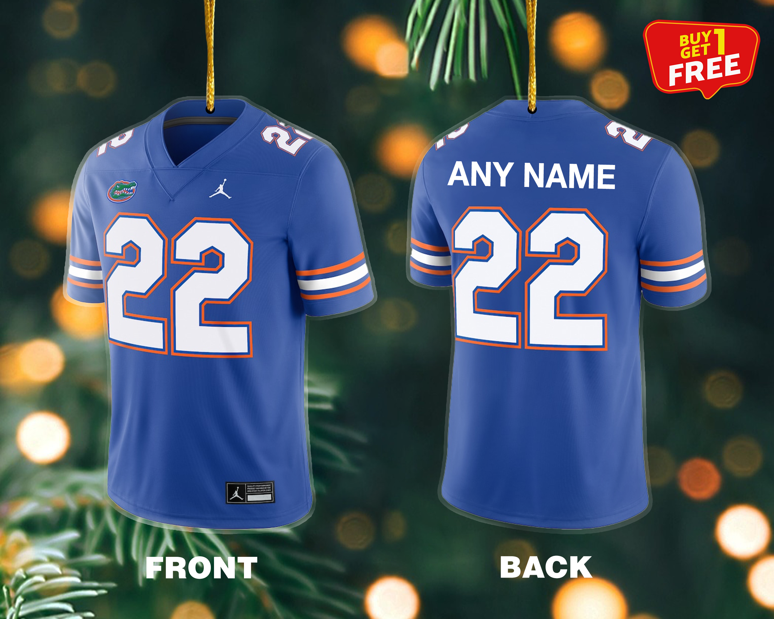 Ornament Football Jersey Florida Gators PT59099