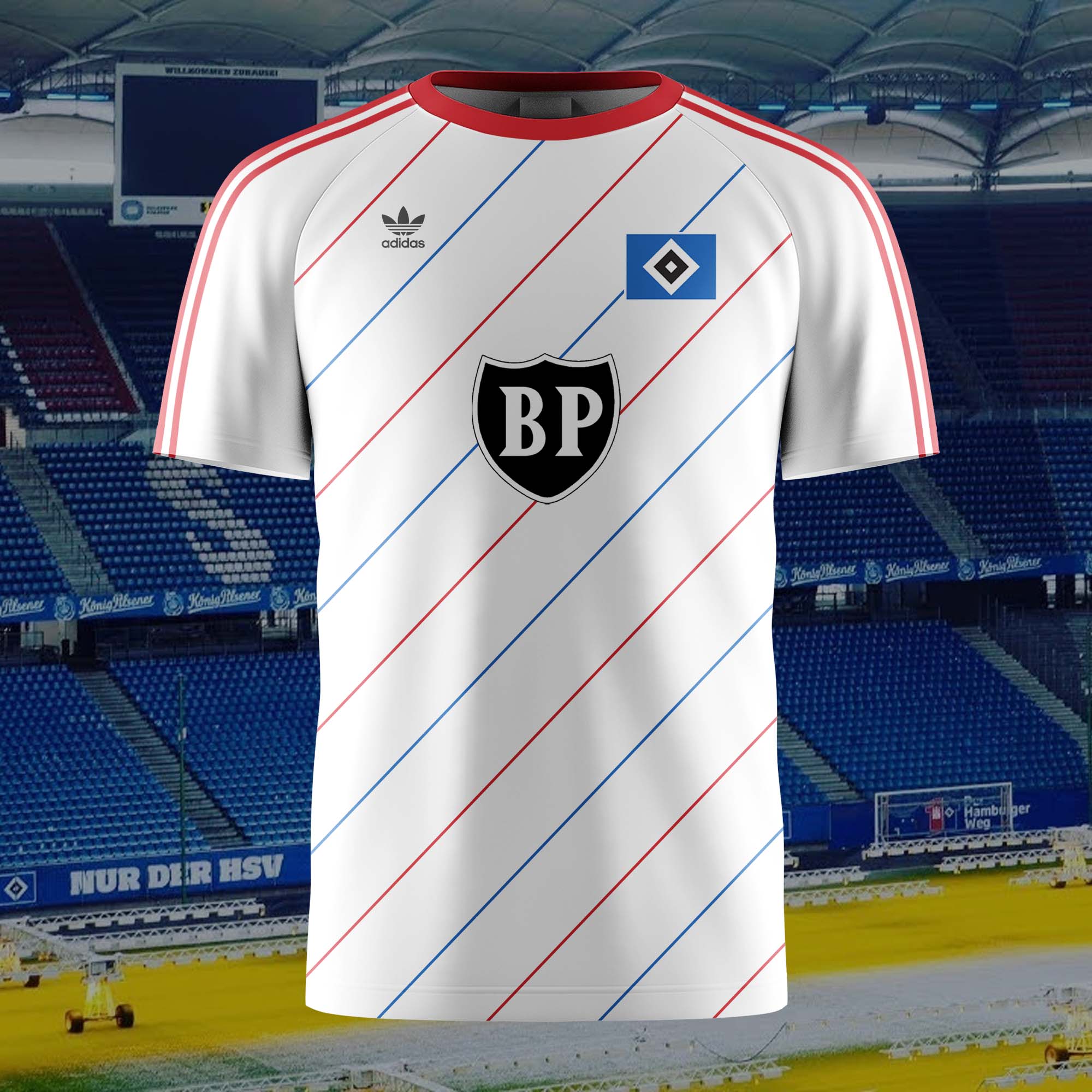 Hamburger SV 1984-85 Home Kit Retro Shirt PT59138