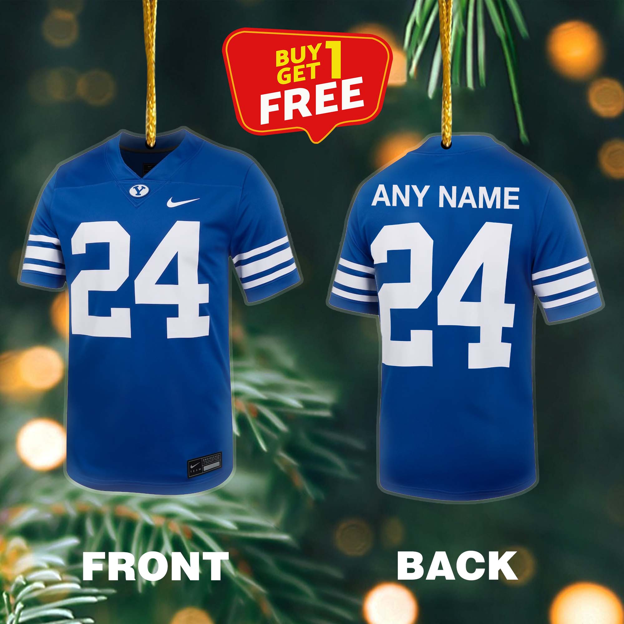 Ornament Football Jersey BYU Cougars PT59108