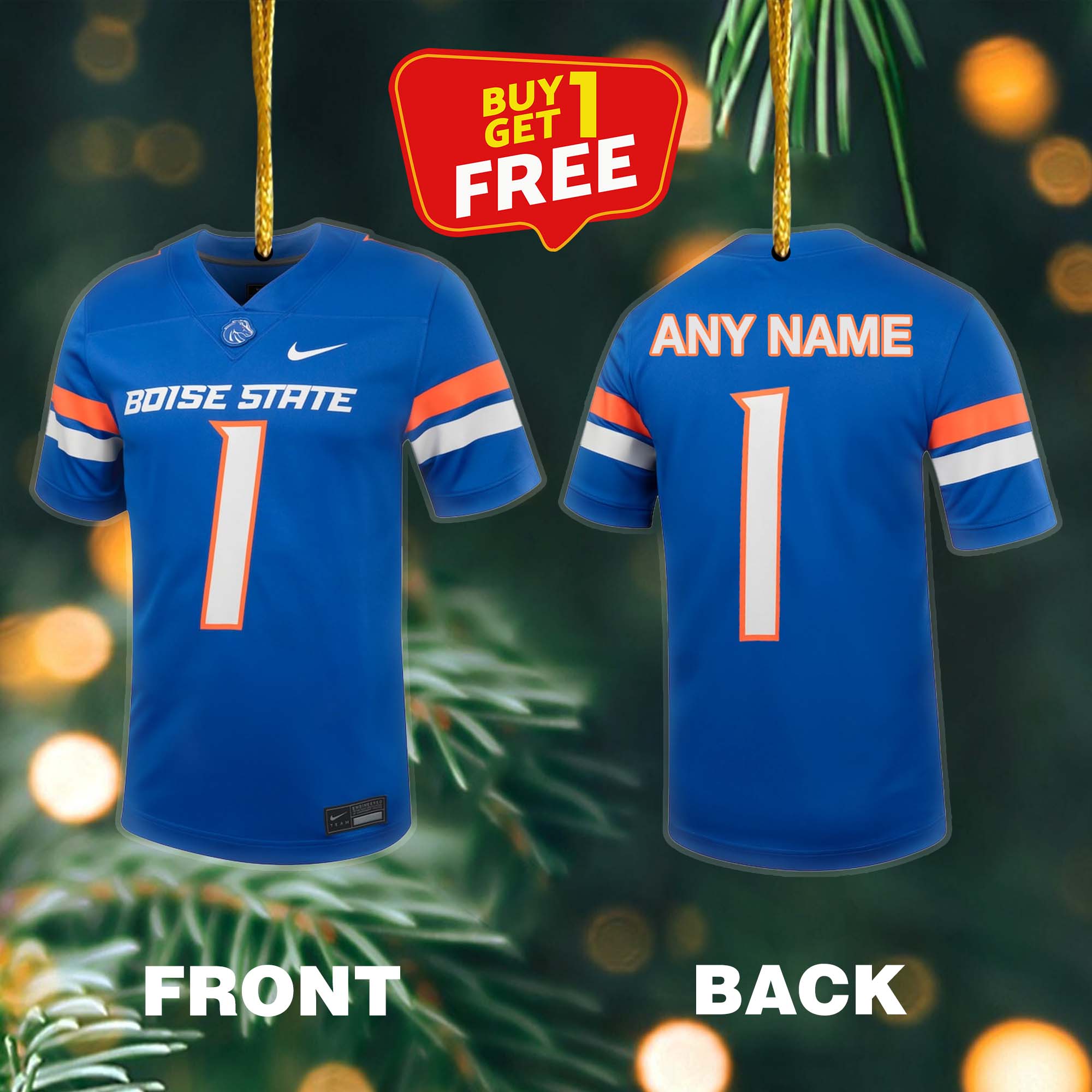 Ornament Football Jersey Boise State Broncos PT59107