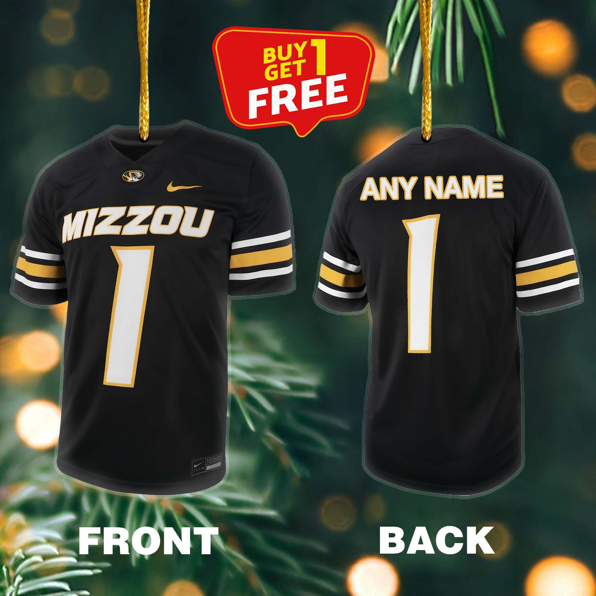 Ornament Football Jersey Missouri Tigers PT59117