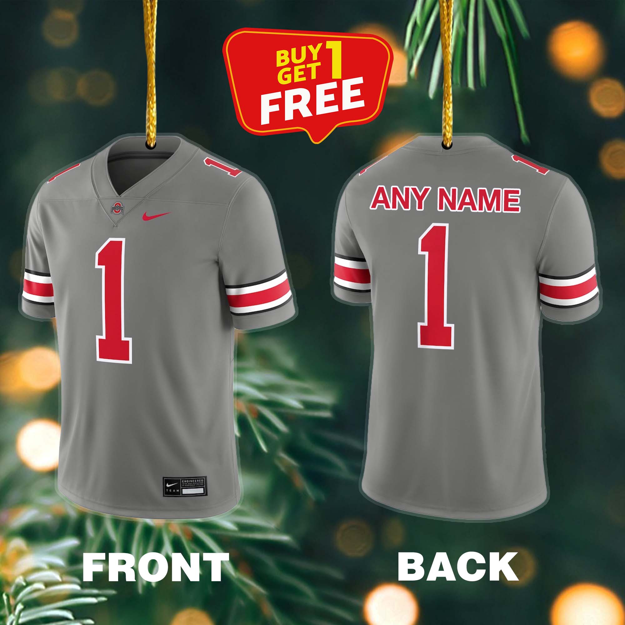 Ornament Football Jersey Ohio State Buckeyes PT59120