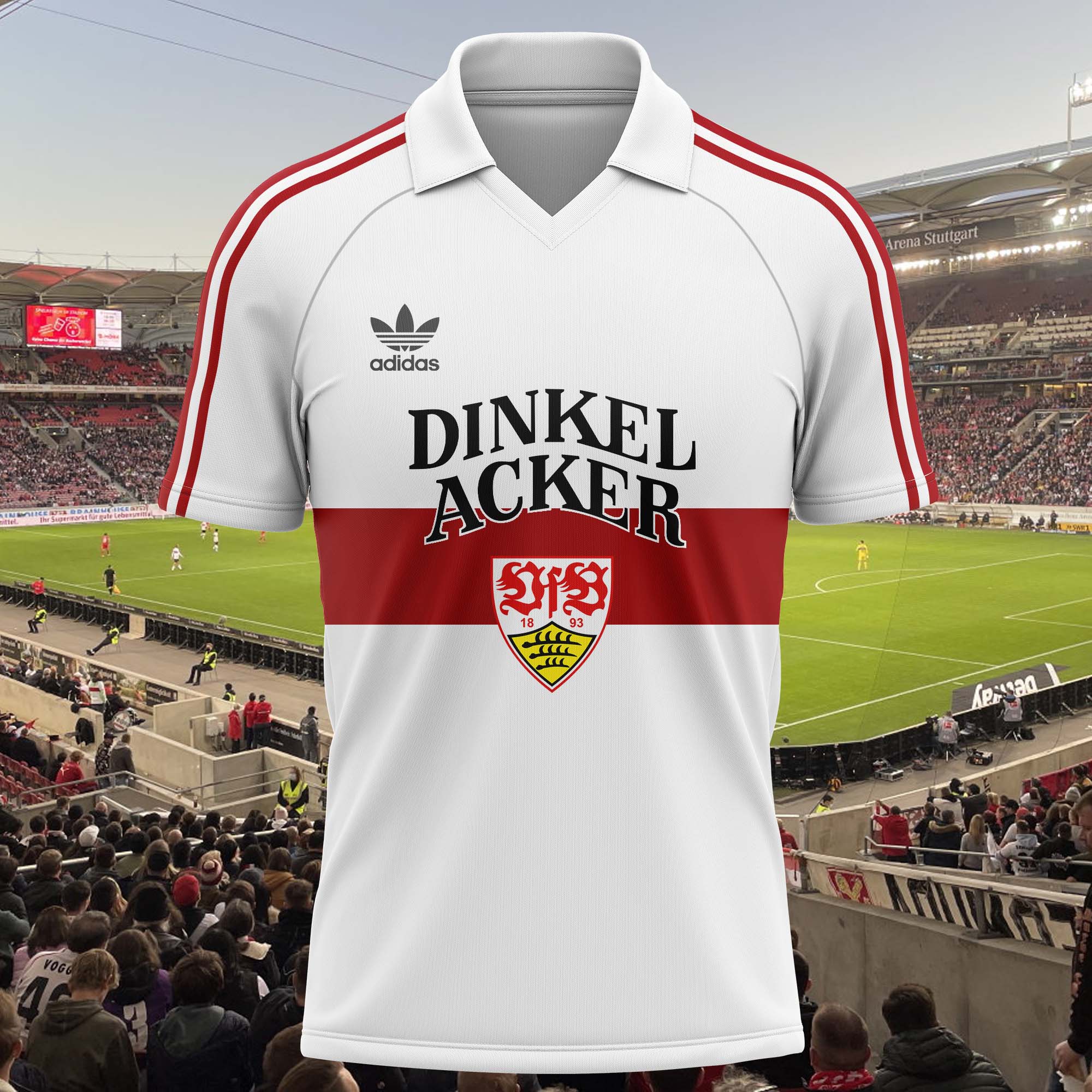 VfB Stuttgart 1984-85 Home Kit Retro Shirt PT59142