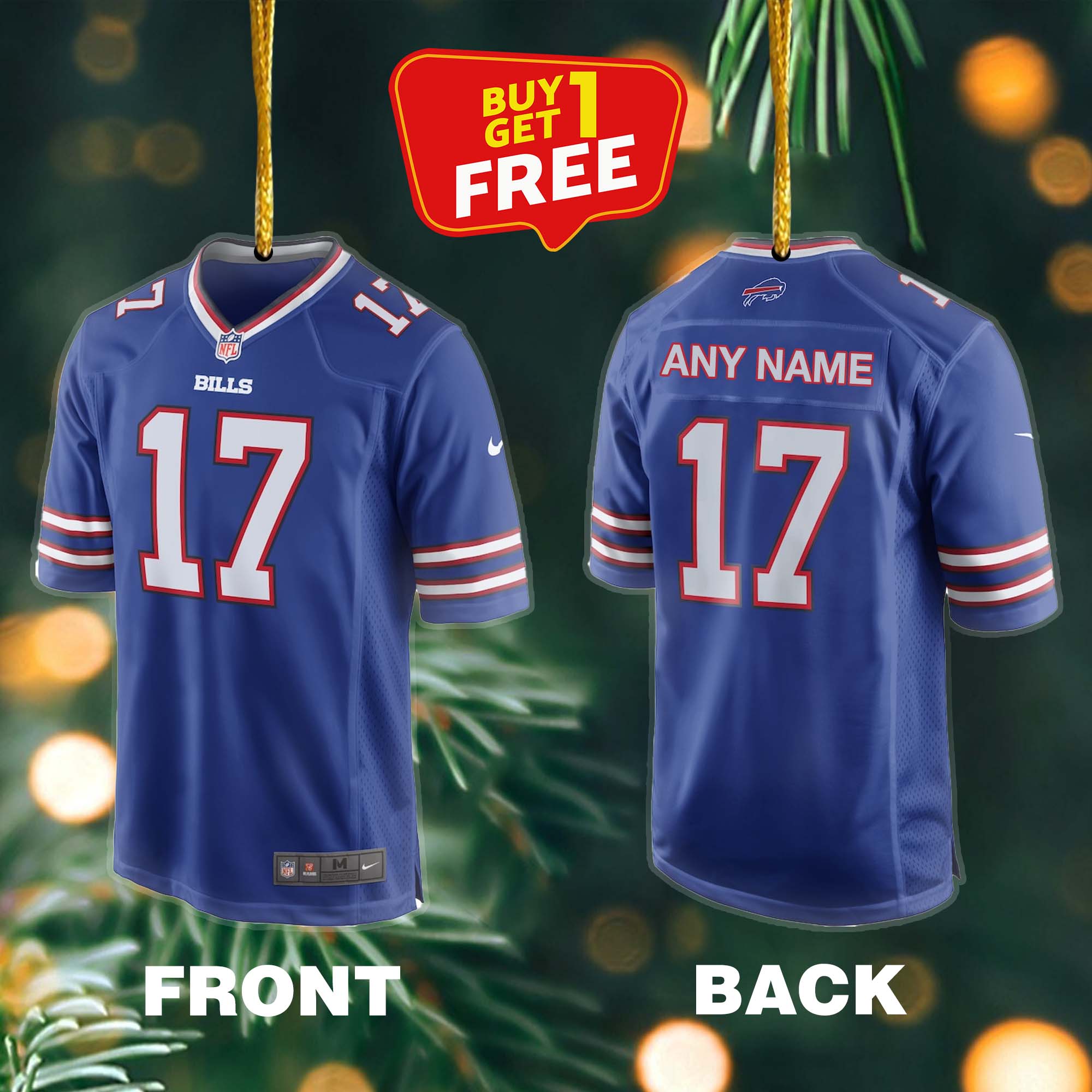 Ornament Football Jersey NFL Buffalo Bills PT59150