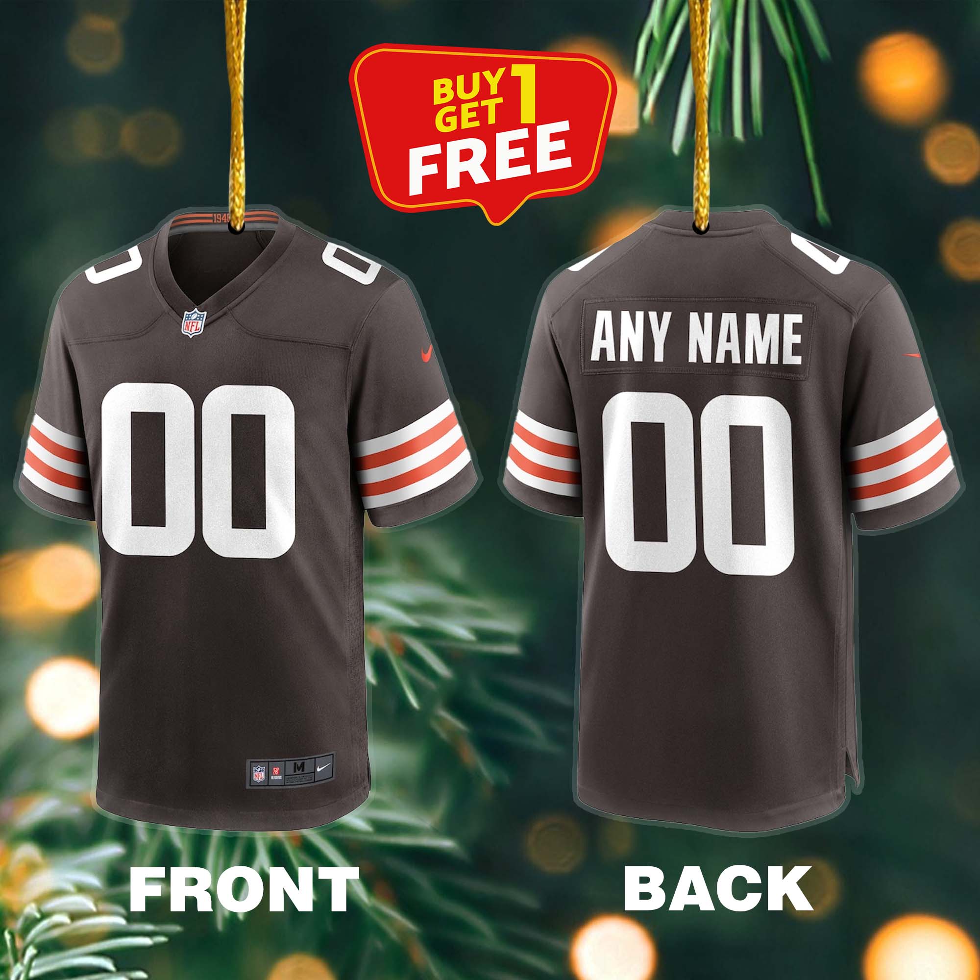 Ornament Football Jersey NFL Cleveland Browns PT59154