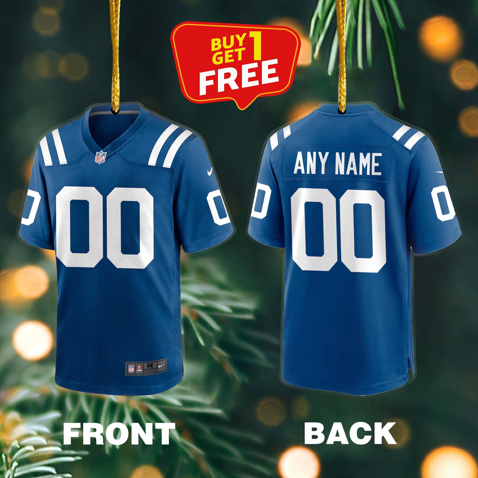 Ornament Football Jersey NFL Indianapolis Colts PT59156