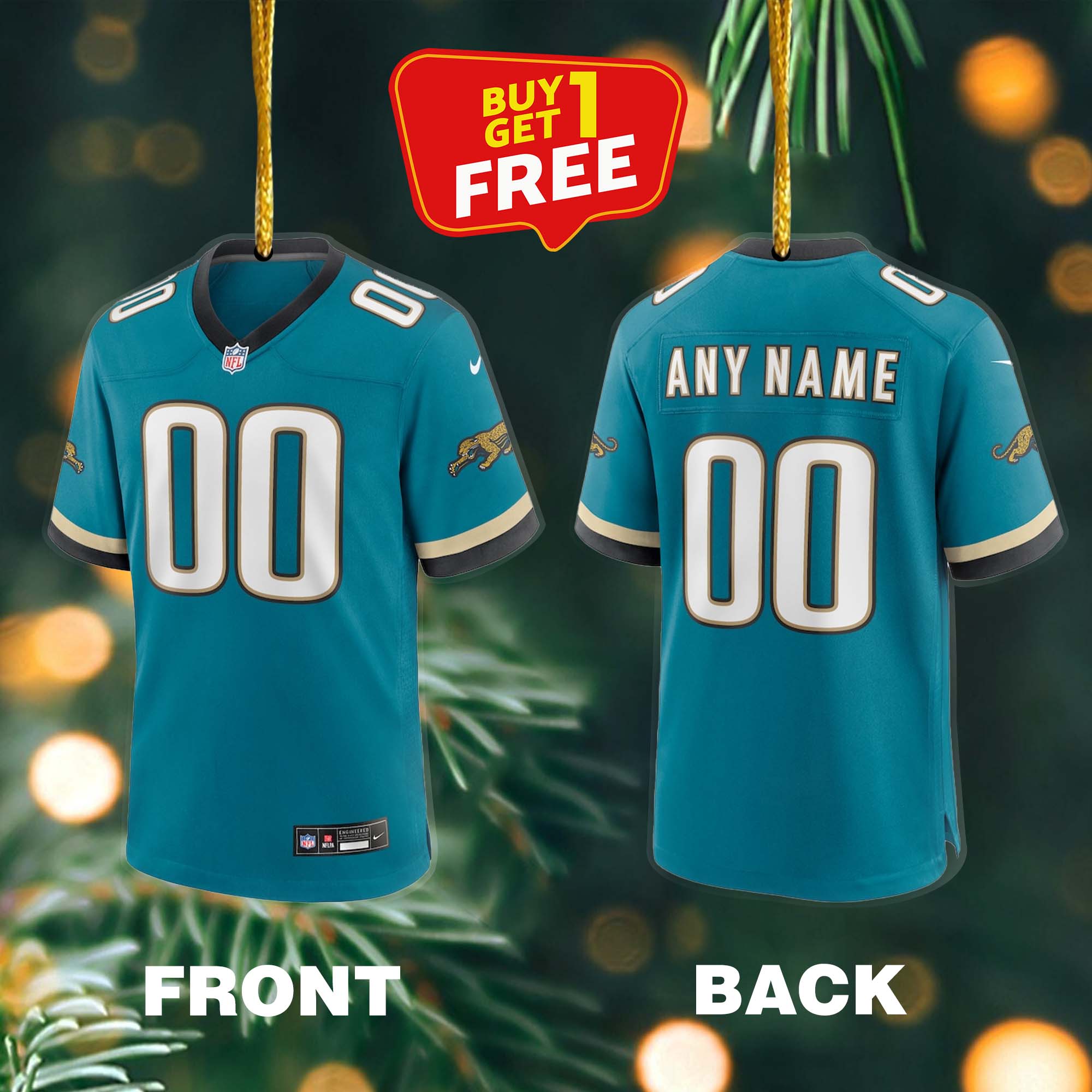 Ornament Football Jersey NFL Jacksonville Jaguars PT59157