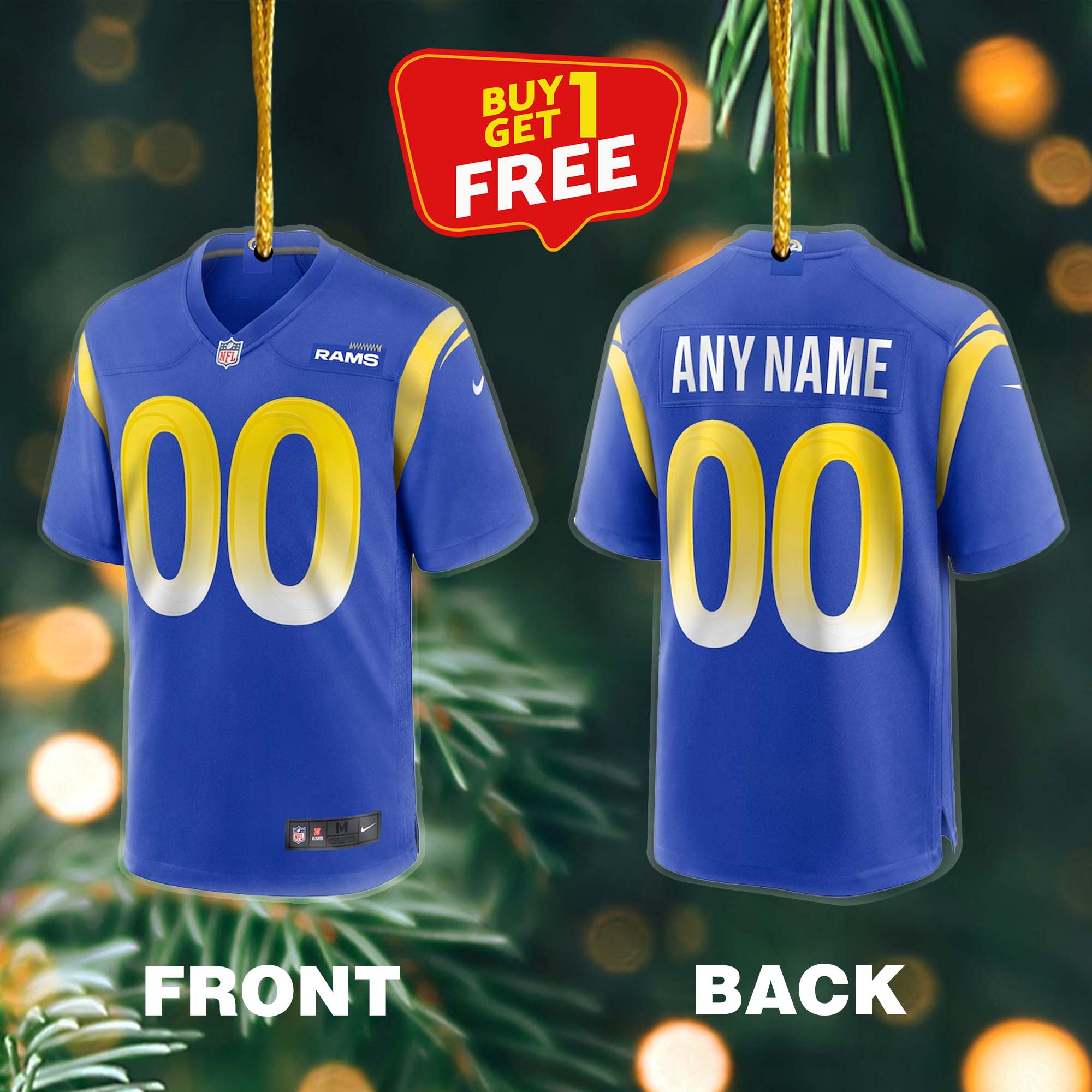 Ornament Football Jersey NFL Los Angeles Rams PT59160