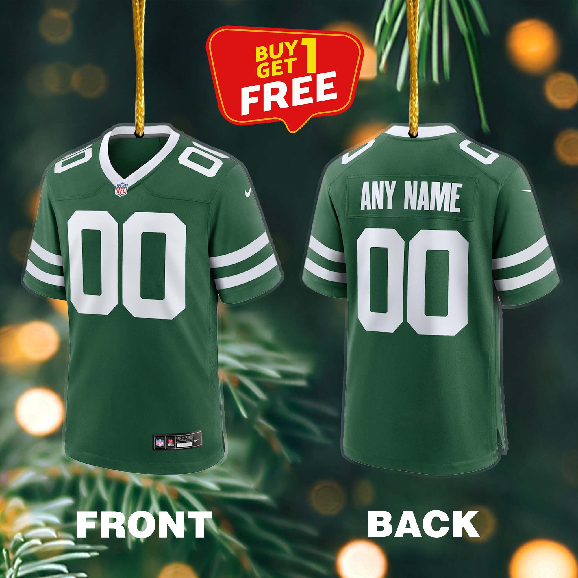 Ornament Football Jersey NFL New York Jets PT59166