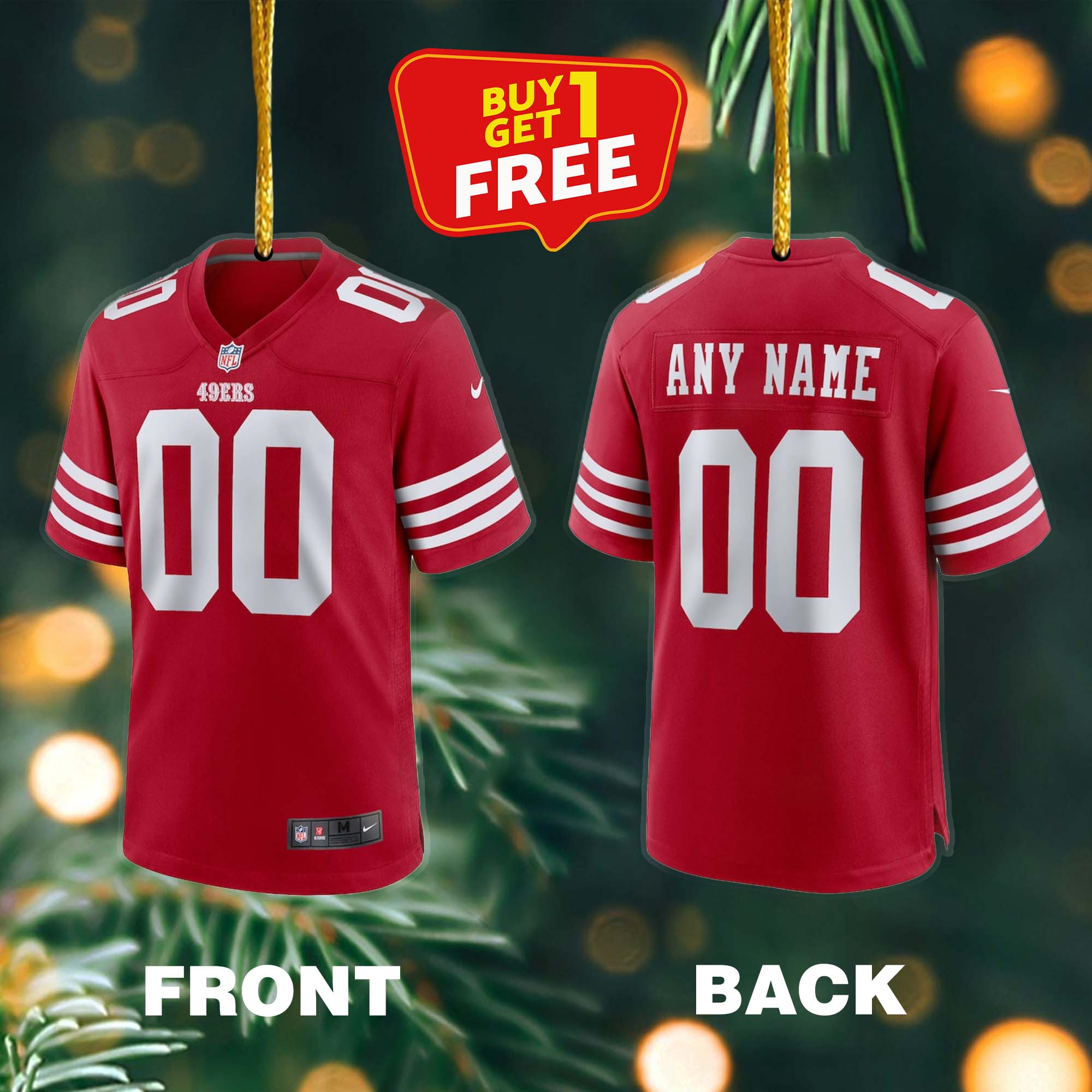 Ornament Football Jersey NFL San Francisco 49ers PT59169