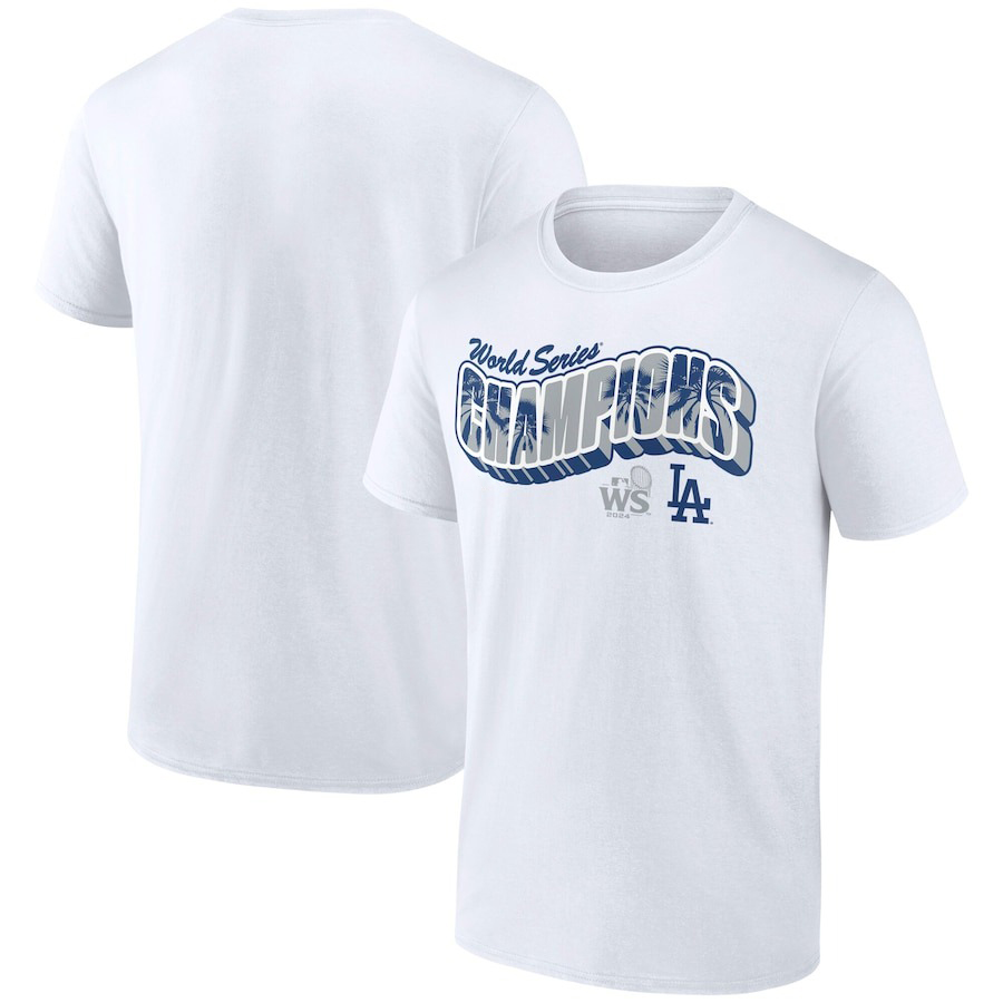 Los Angeles Dodgers 2024 World Series Champions Palm Tree Letter T-Shirt PT59253