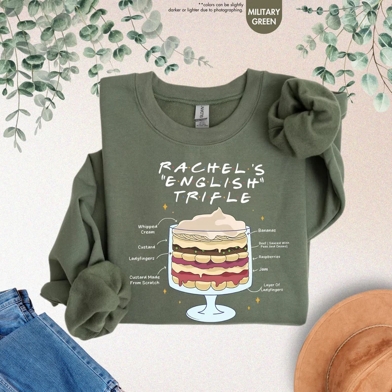 Friends Thanksgiving Sweatshirt, Friends English Trifle Sweatshirt, Thanksgiving Gifts For Friends, Friendsgiving Hoodie, Friends Sweaters