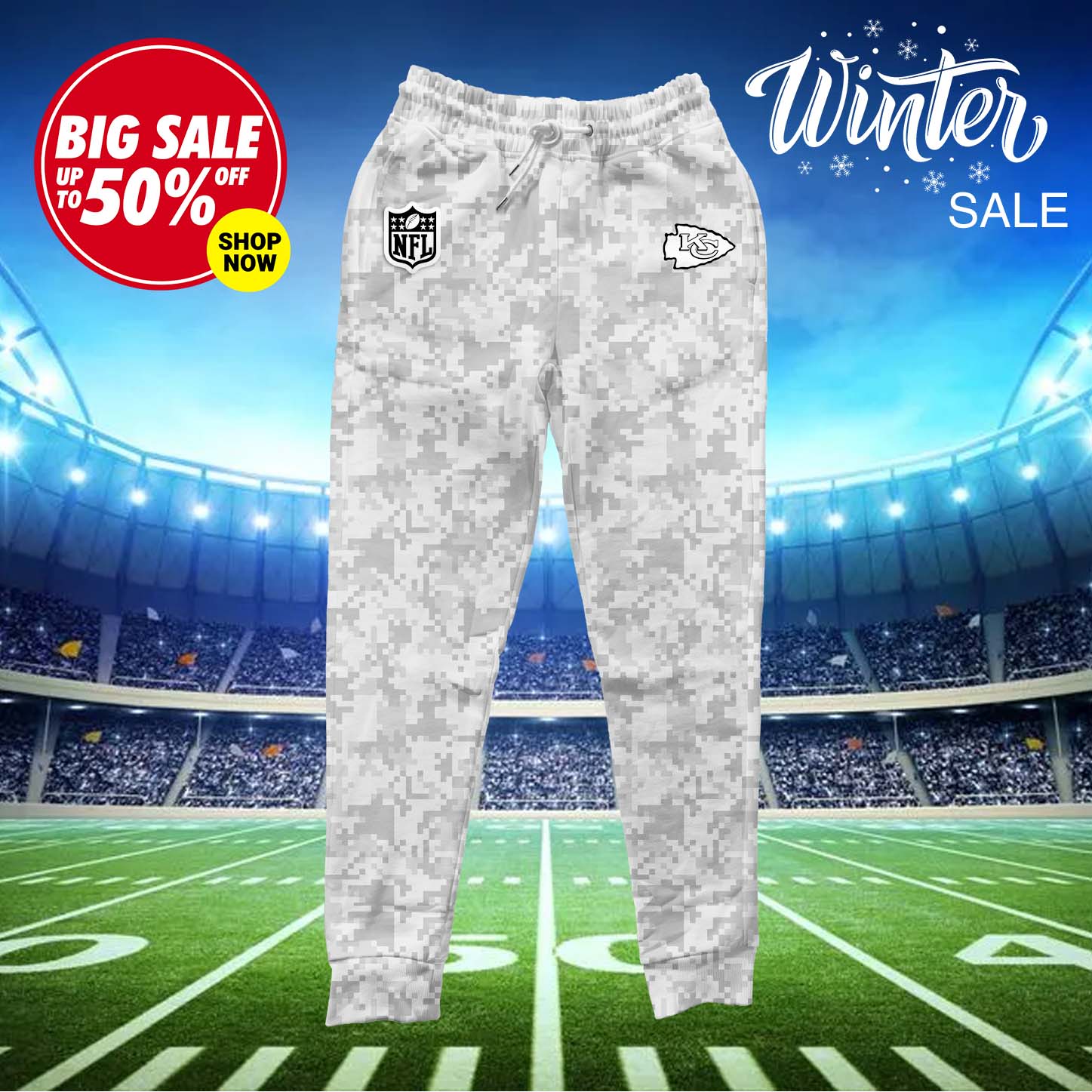 Kansas City Chiefs Camo Sweatpants PT59532