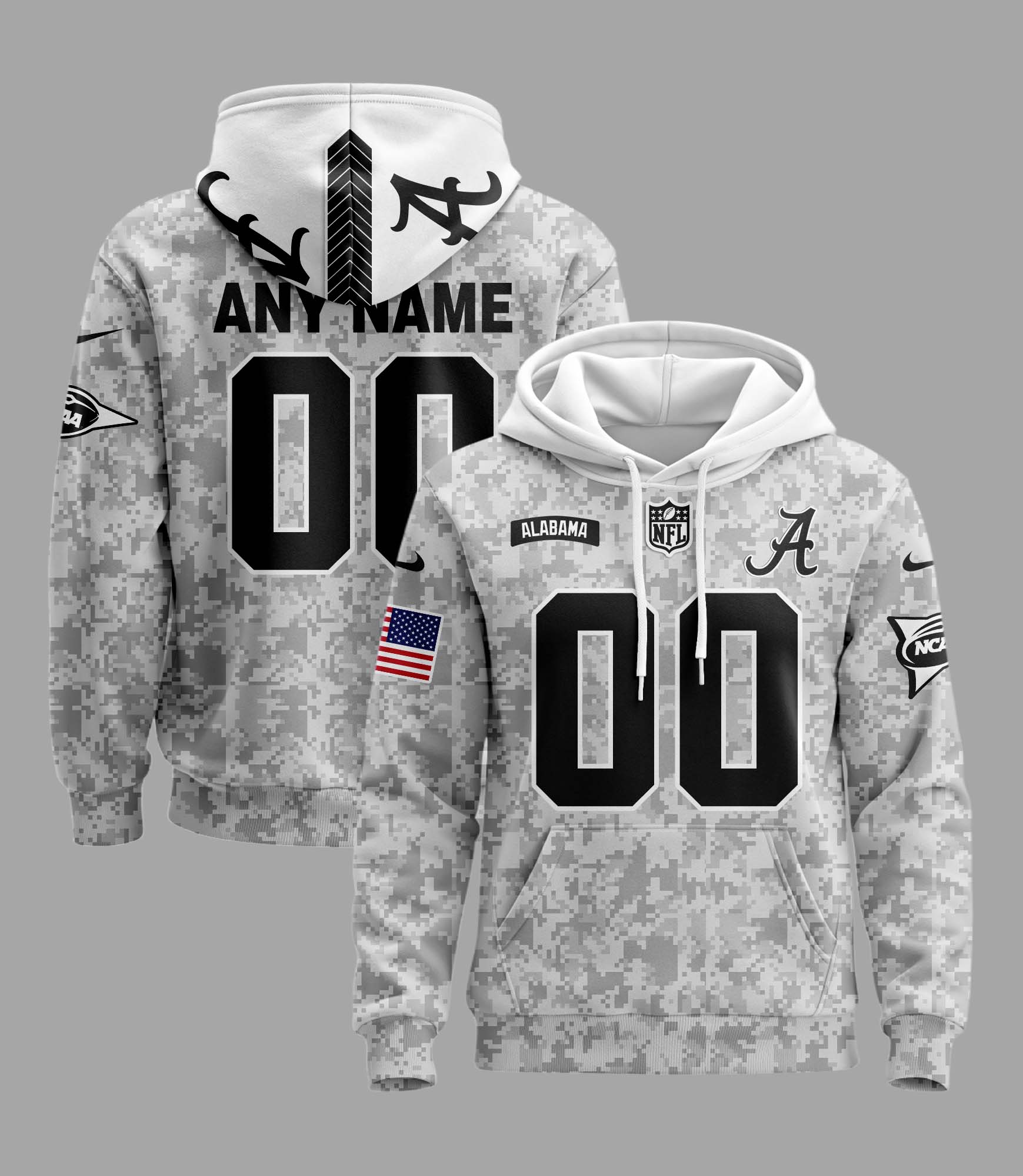 Alabama Crimson Tide Arctic Camo Hoodie PT59681