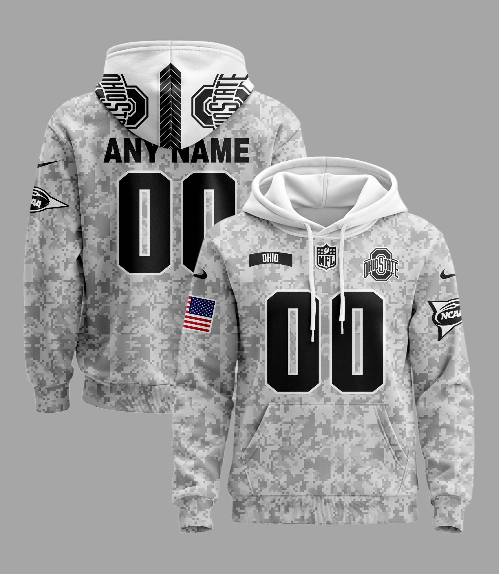 Ohio State Buckeyes Arctic Camo Hoodie PT59686