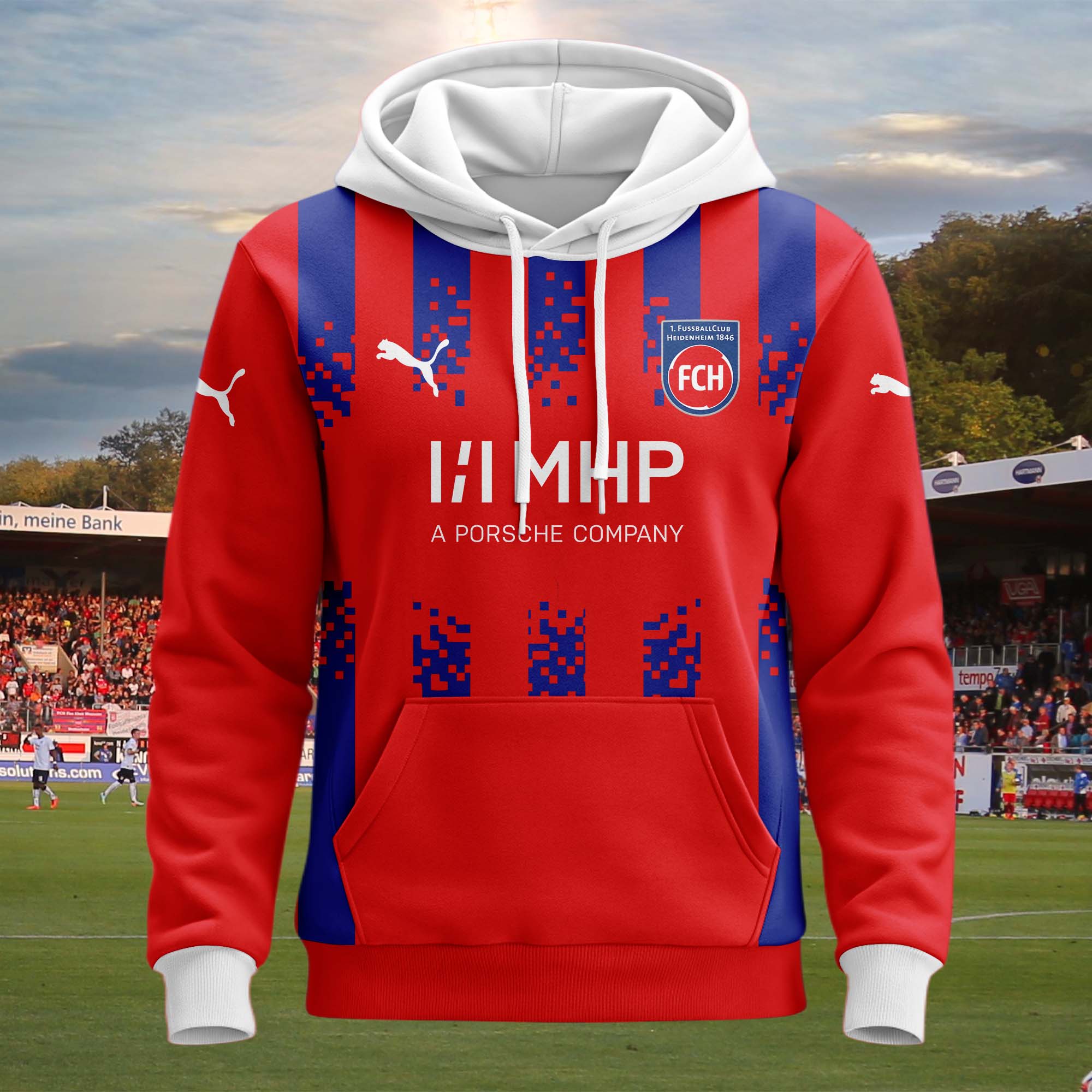 1. FC Heidenheim 2024-25 Home Kit Hoodie PT59718