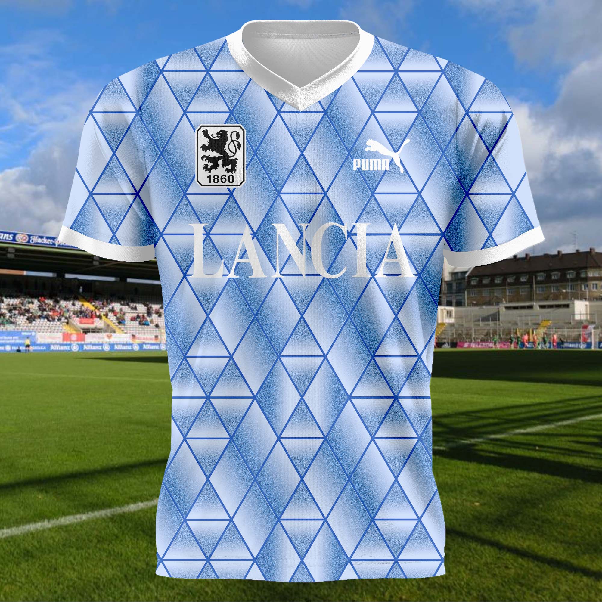 TSV 1860 München 1992-93 Away Kit Retro Shirt PT59774