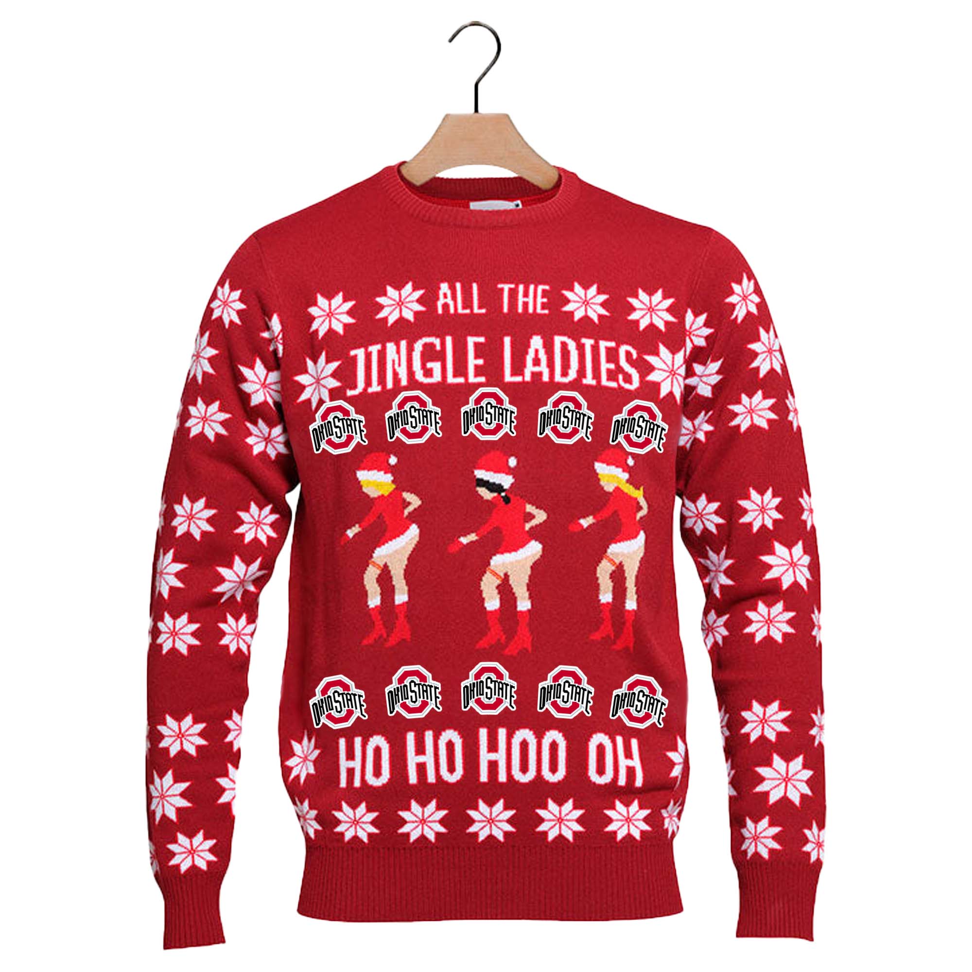 Ohio State Buckeyes Red Ugly Christmas Sweater PT59816