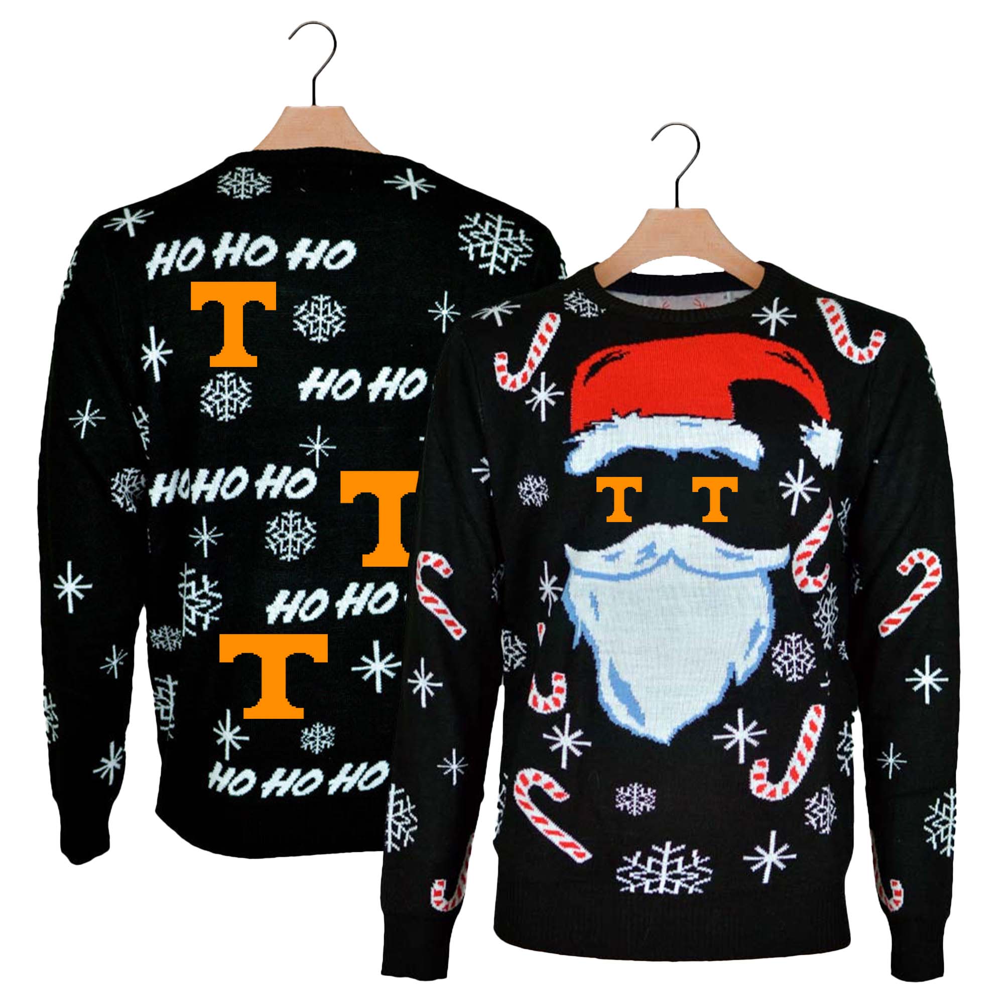 Tennessee Volunteers Black Santa Ugly Christmas Sweater PT59847