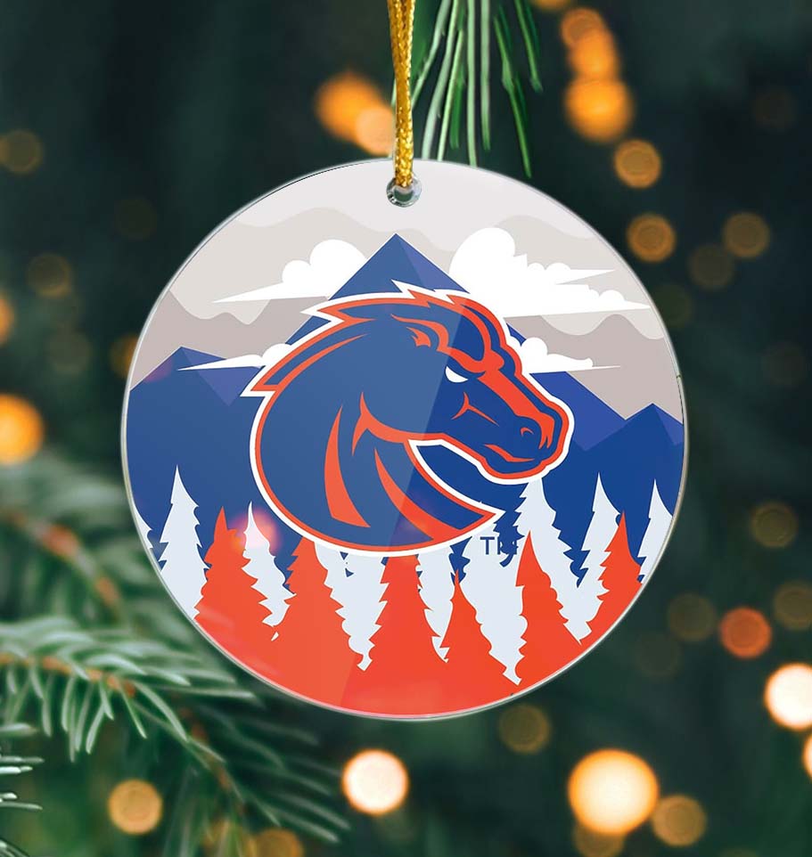 Boise State Broncos Ornament Landscape Circle Sign PT59923