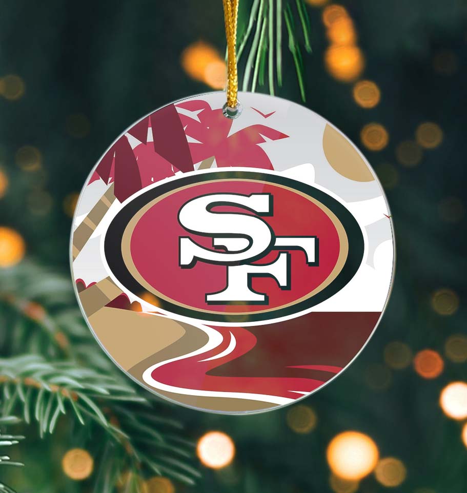 San Francisco 49ers Ornament Landscape Circle Sign PT59929