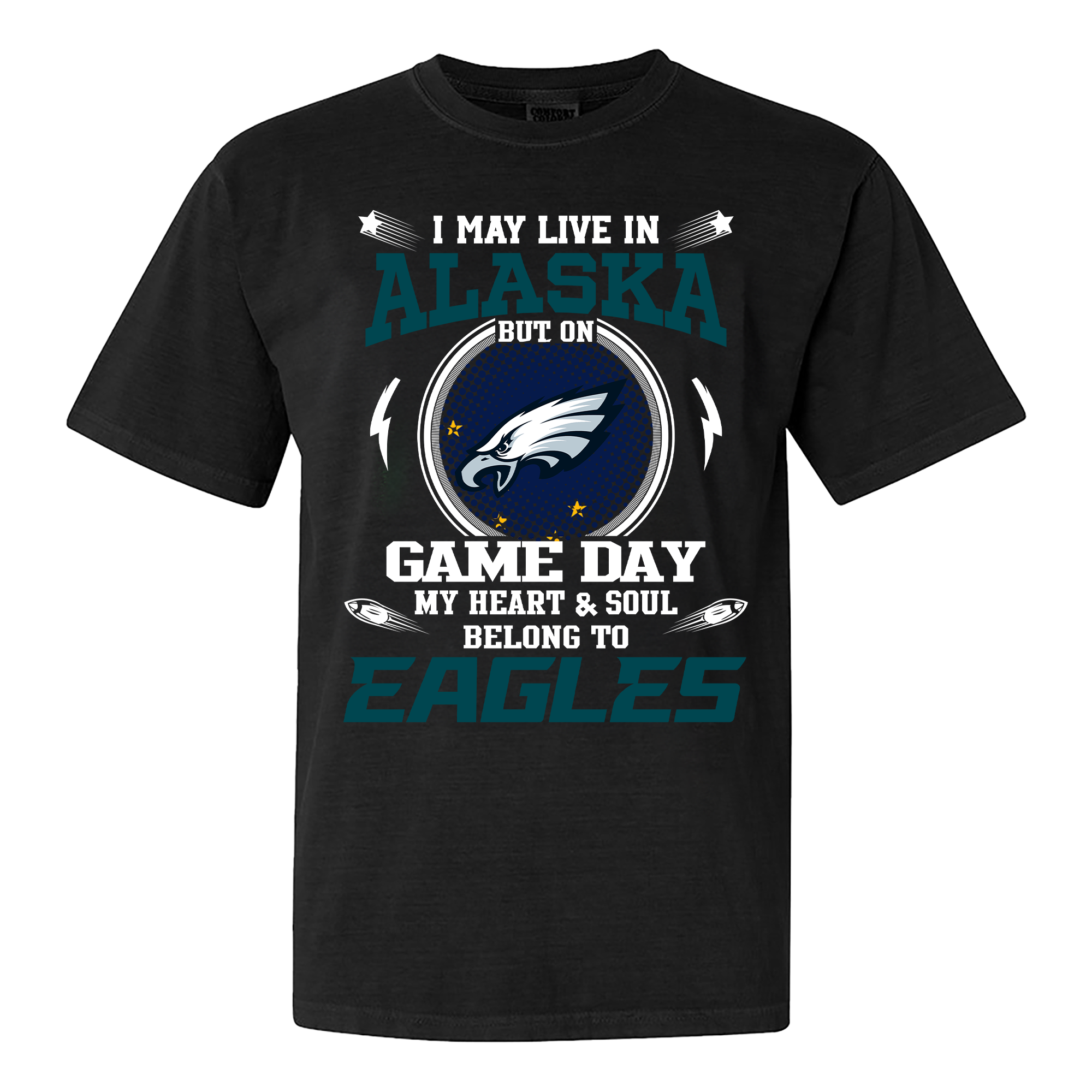 I May Live In Alaska But On Game Day My Heart And Soul Belongs To Philadelphia Eagles Shirt PT60007