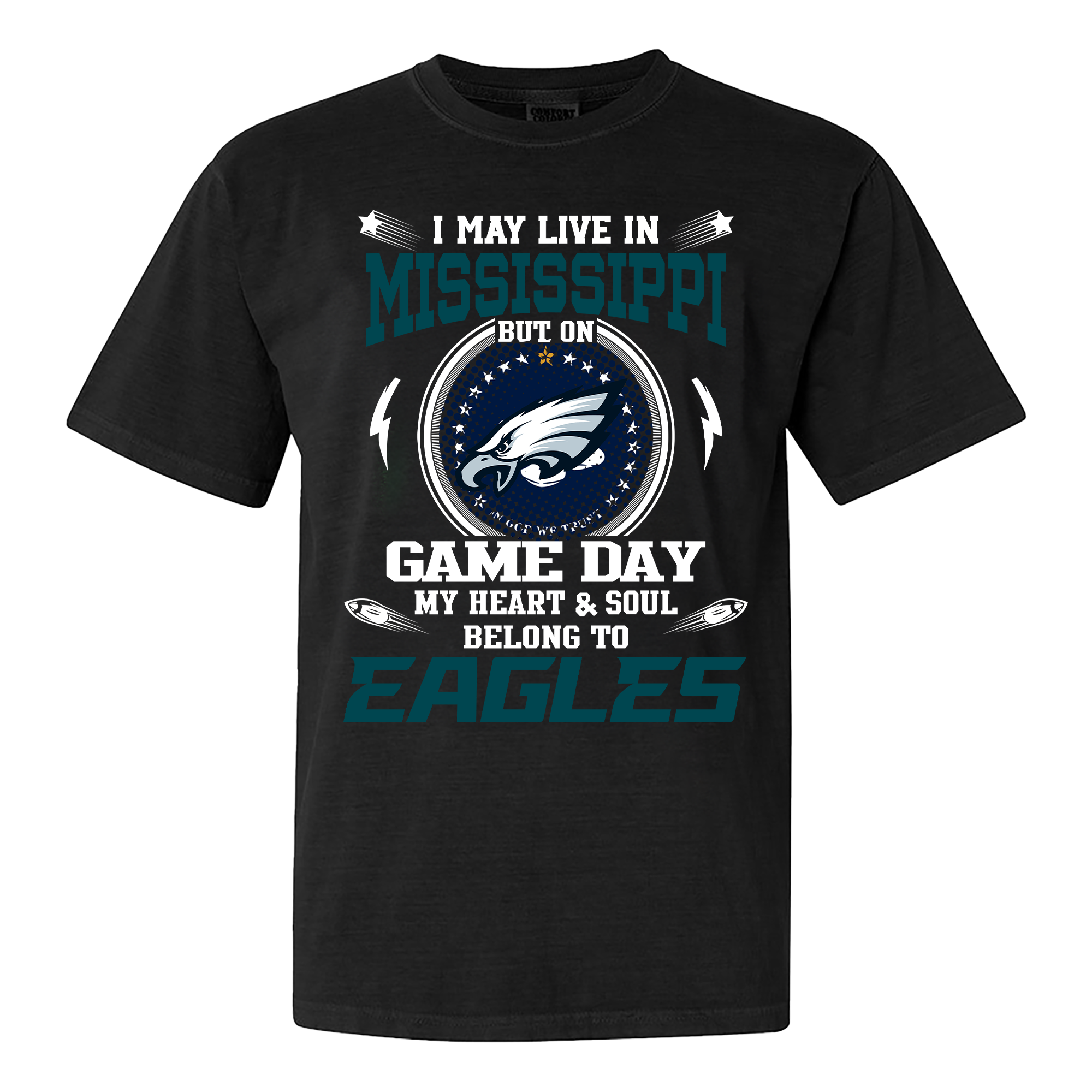 I May Live In Mississippi But On Game Day My Heart And Soul Belongs To Philadelphia Eagles Shirt PT60029