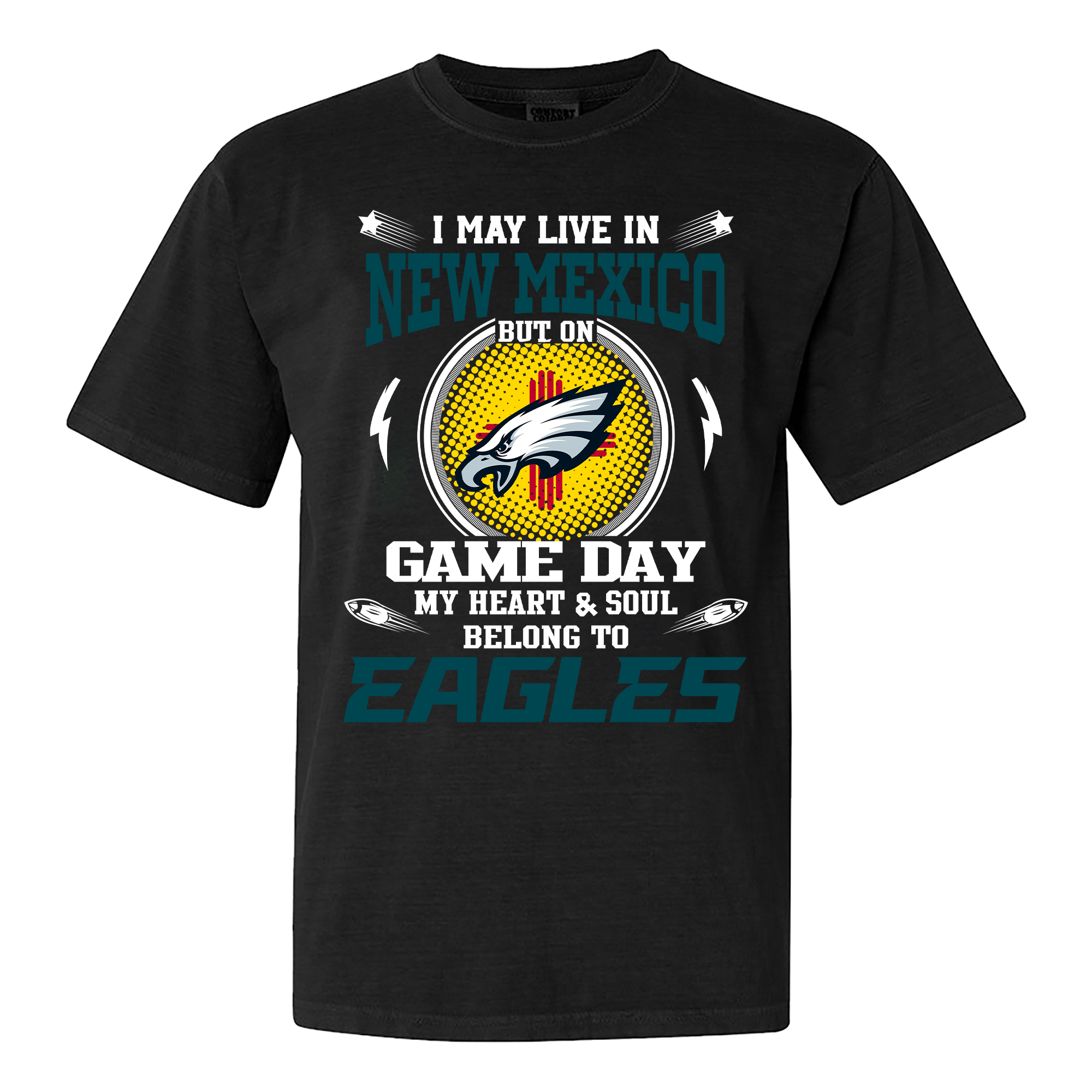 I May Live In New Mexico But On Game Day My Heart And Soul Belongs To Philadelphia Eagles Shirt PT60036