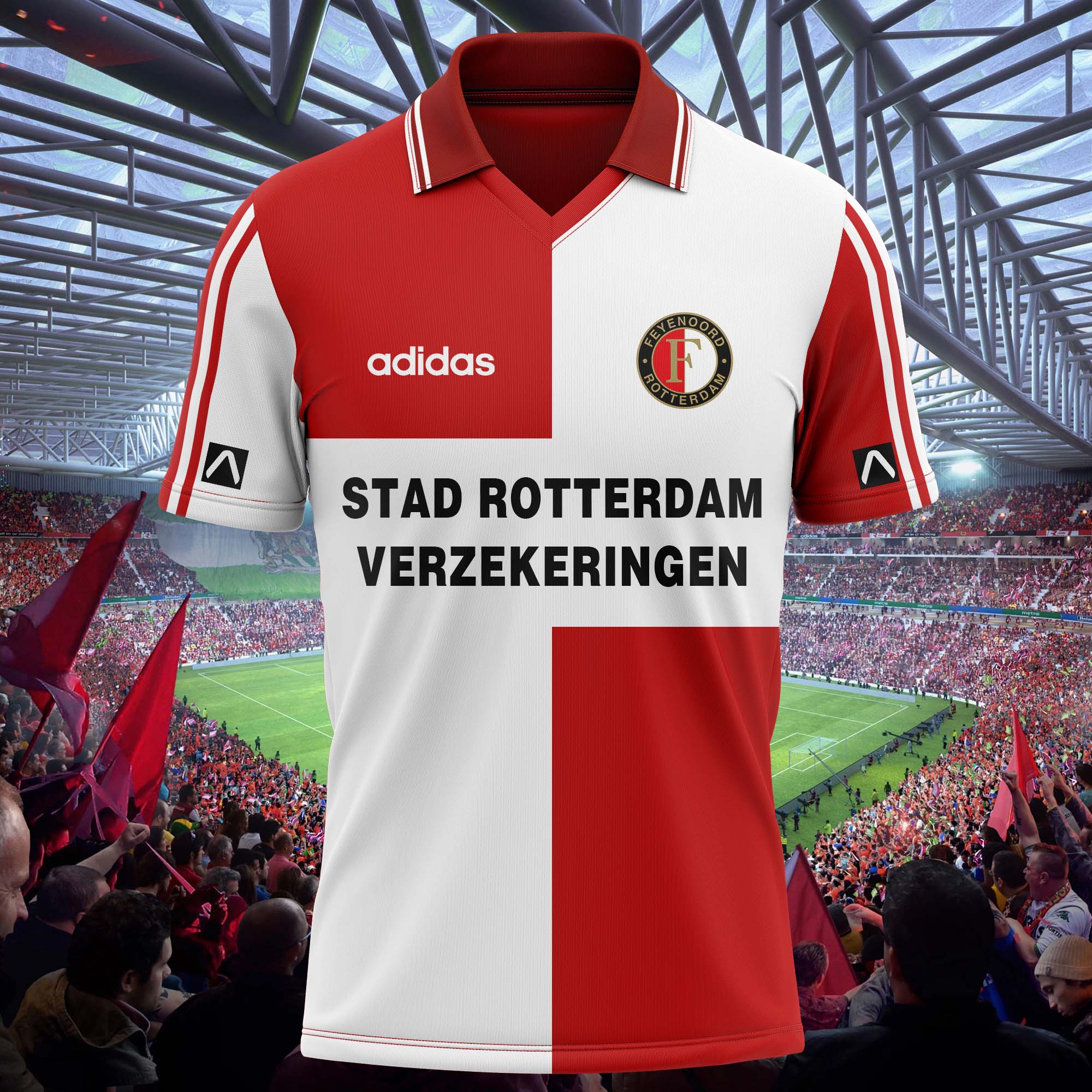 Feyenoord 1994-95 Home Kit Retro Shirt PT61095