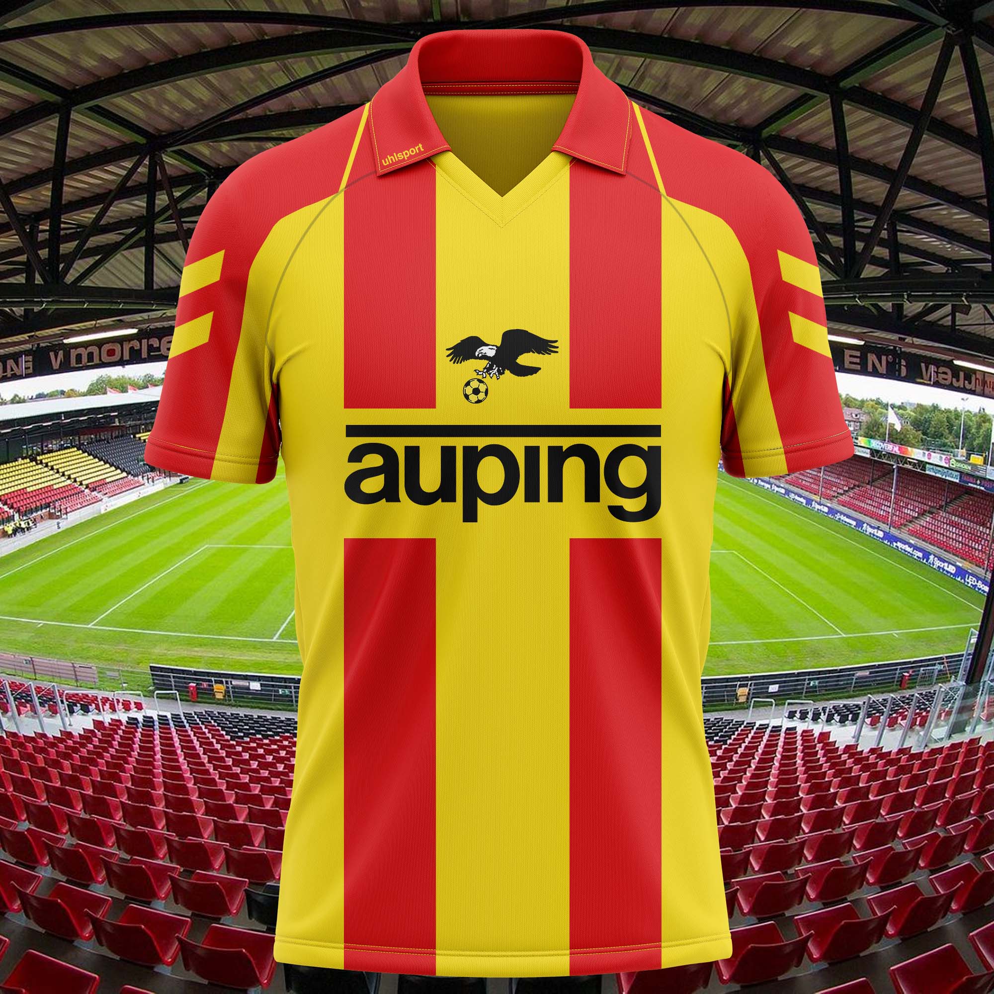 Go Ahead Eagles 1994-95 Home Kit Retro Shirt PT61096