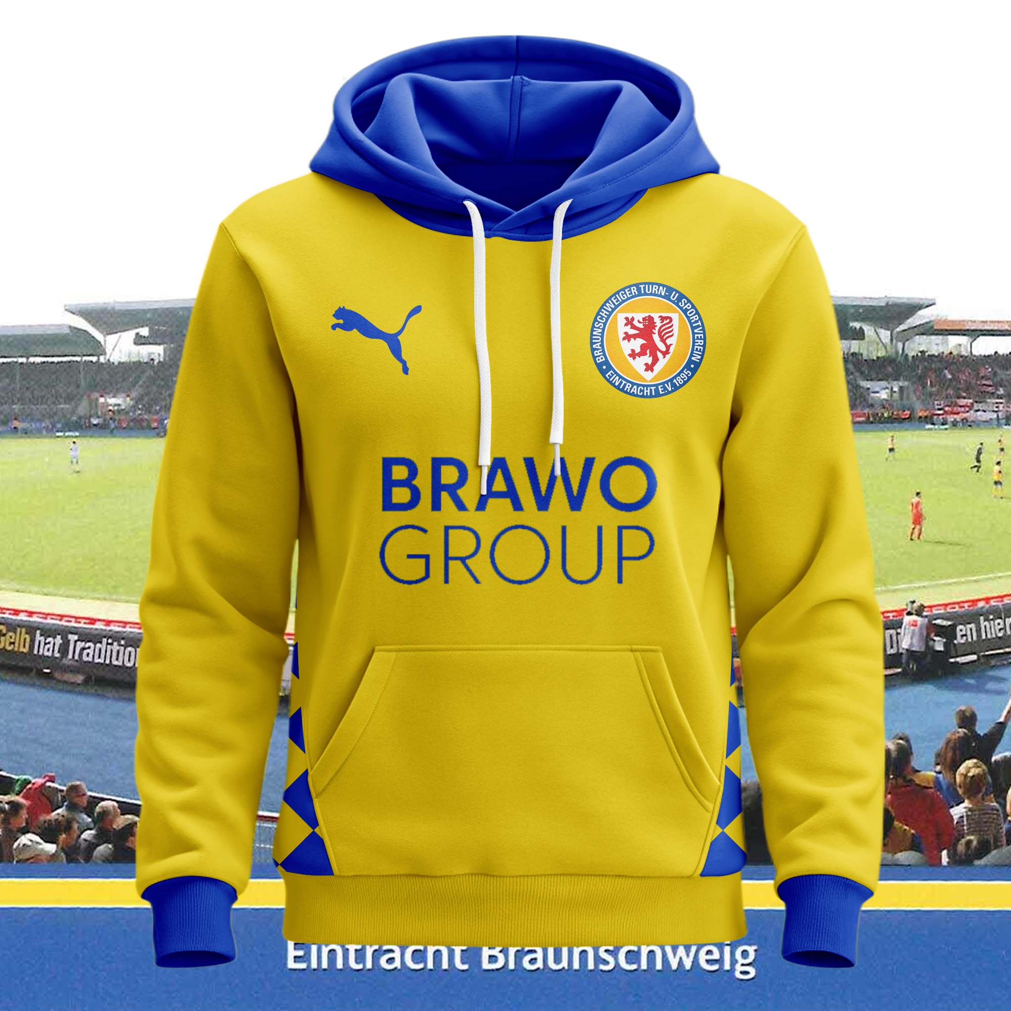 Eintracht Braunschweig 2024-25 Home Kit Hoodie PT61307