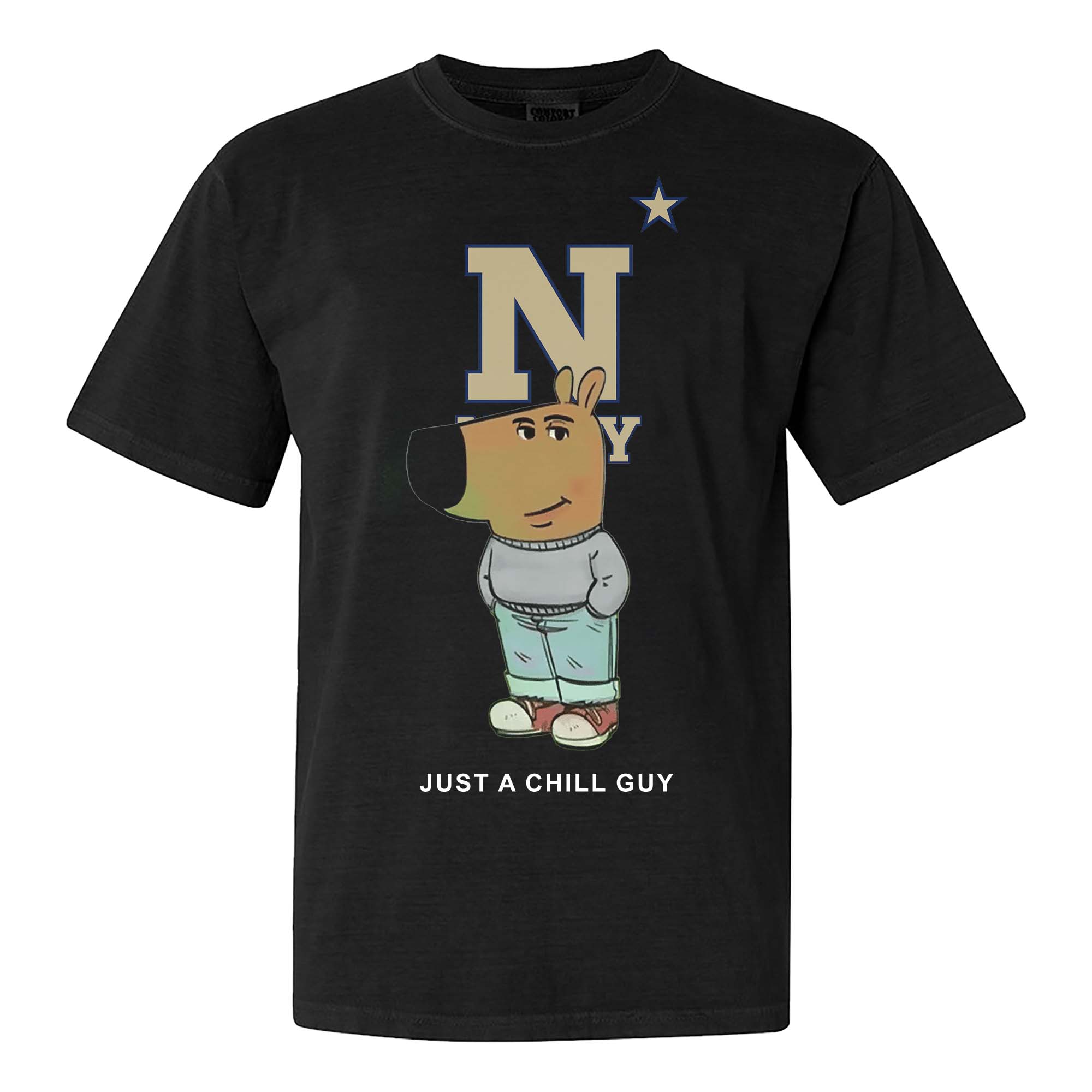 Navy Midshipmen Chill Guy NFL T-shirt PT61336