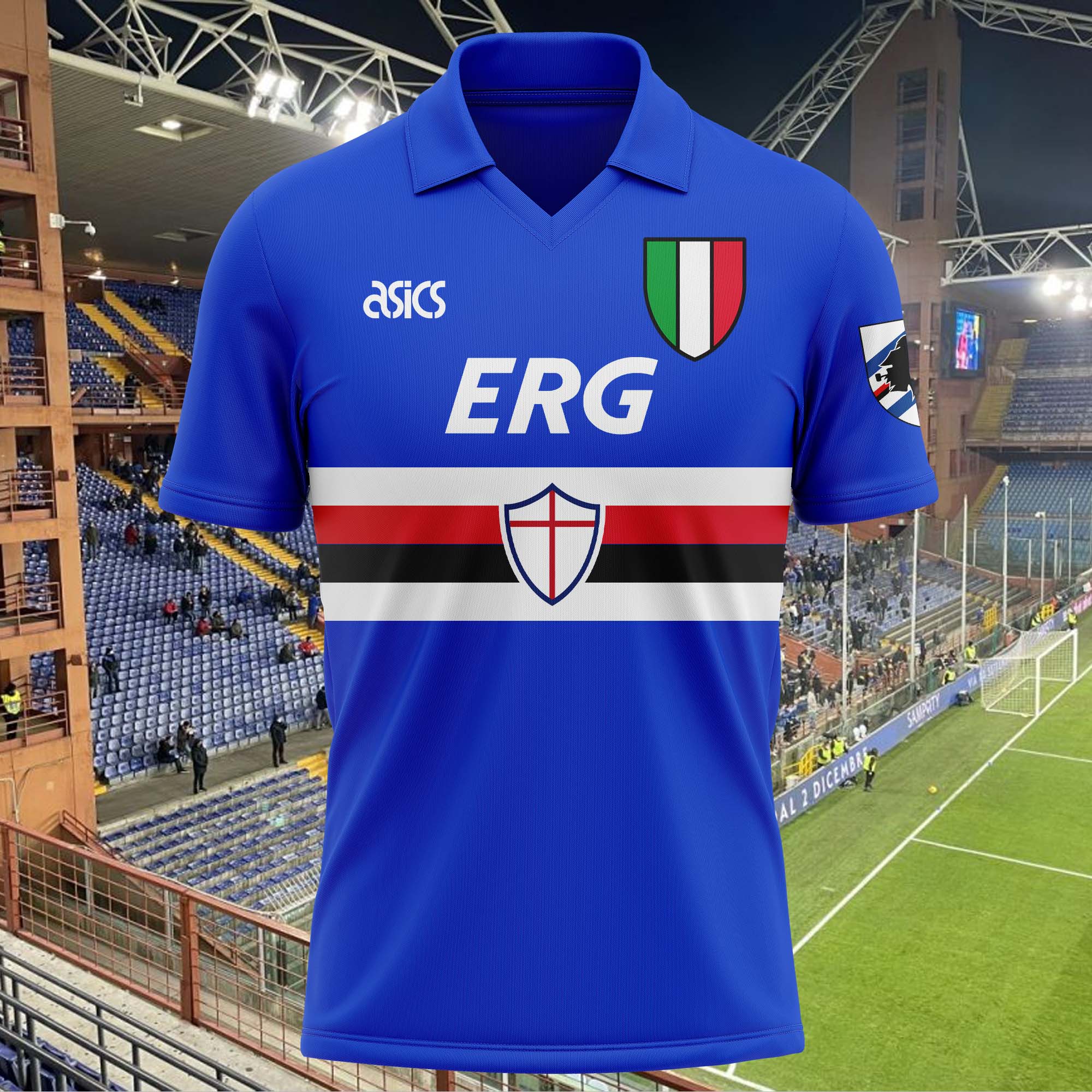 Sampdoria 1991 1992 Home Kit Retro Shirt PT61678