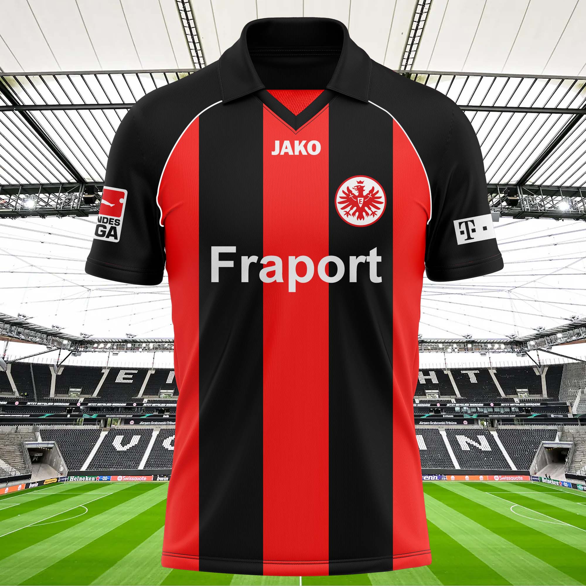 Eintracht Frankfurt 2006-07 Home Kit Retro Shirt PT62104