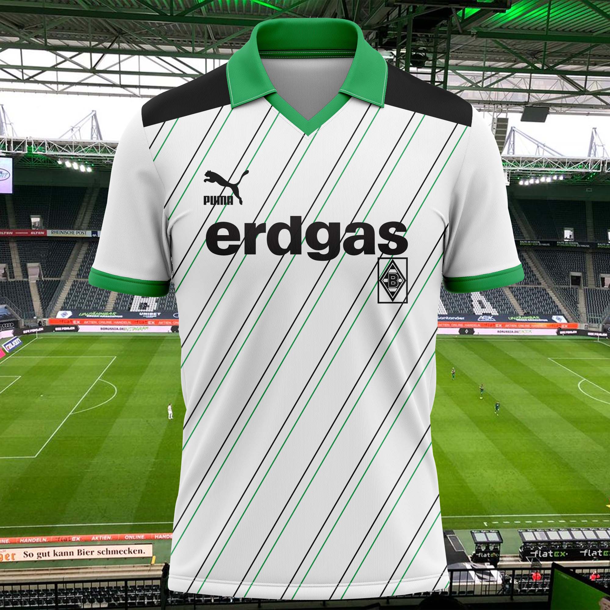 Borussia Mönchengladbach 1986-87 Home Kit Retro Shirt PT62461