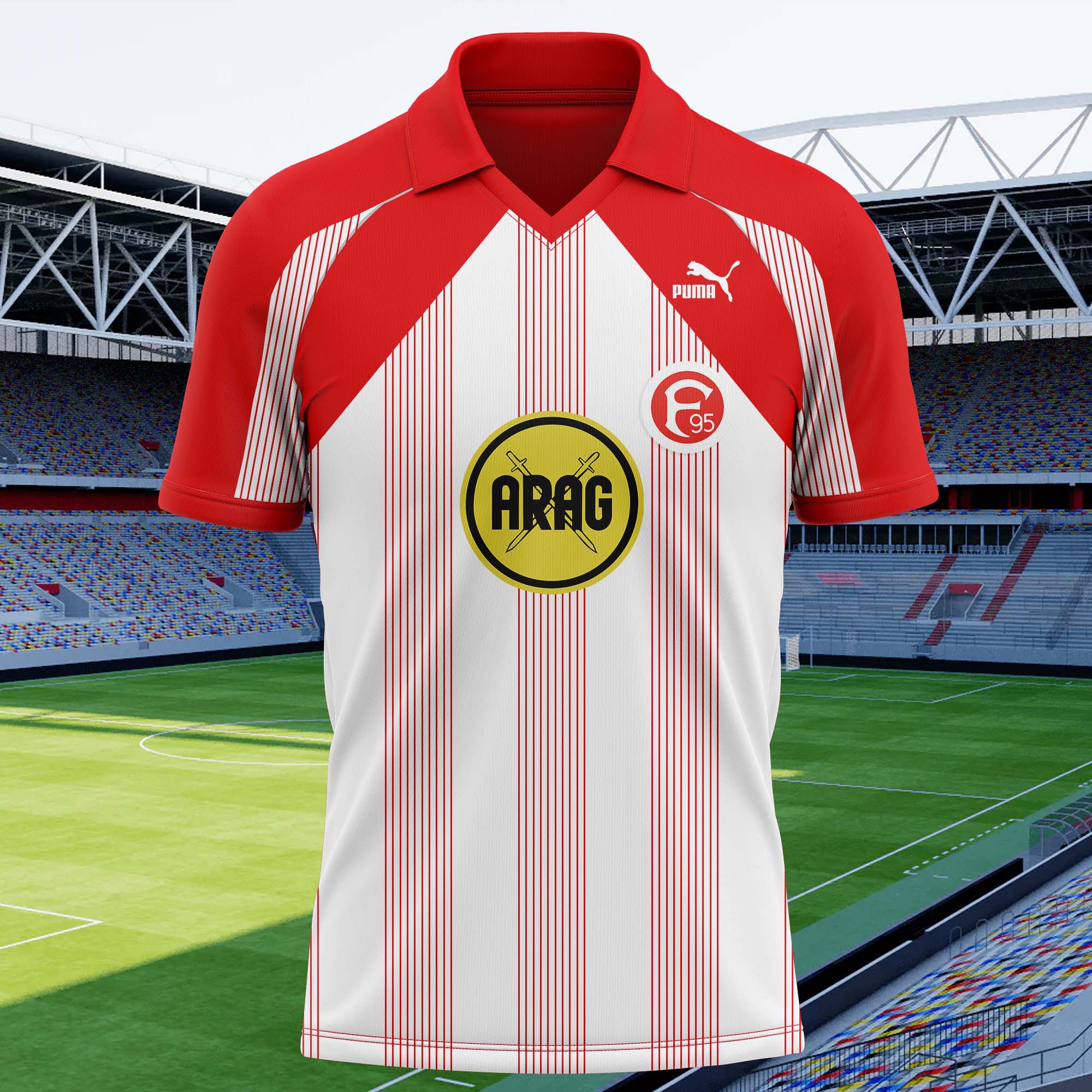 Fortuna Düsseldorf 1986-87 Home Kit Retro Shirt PT62464